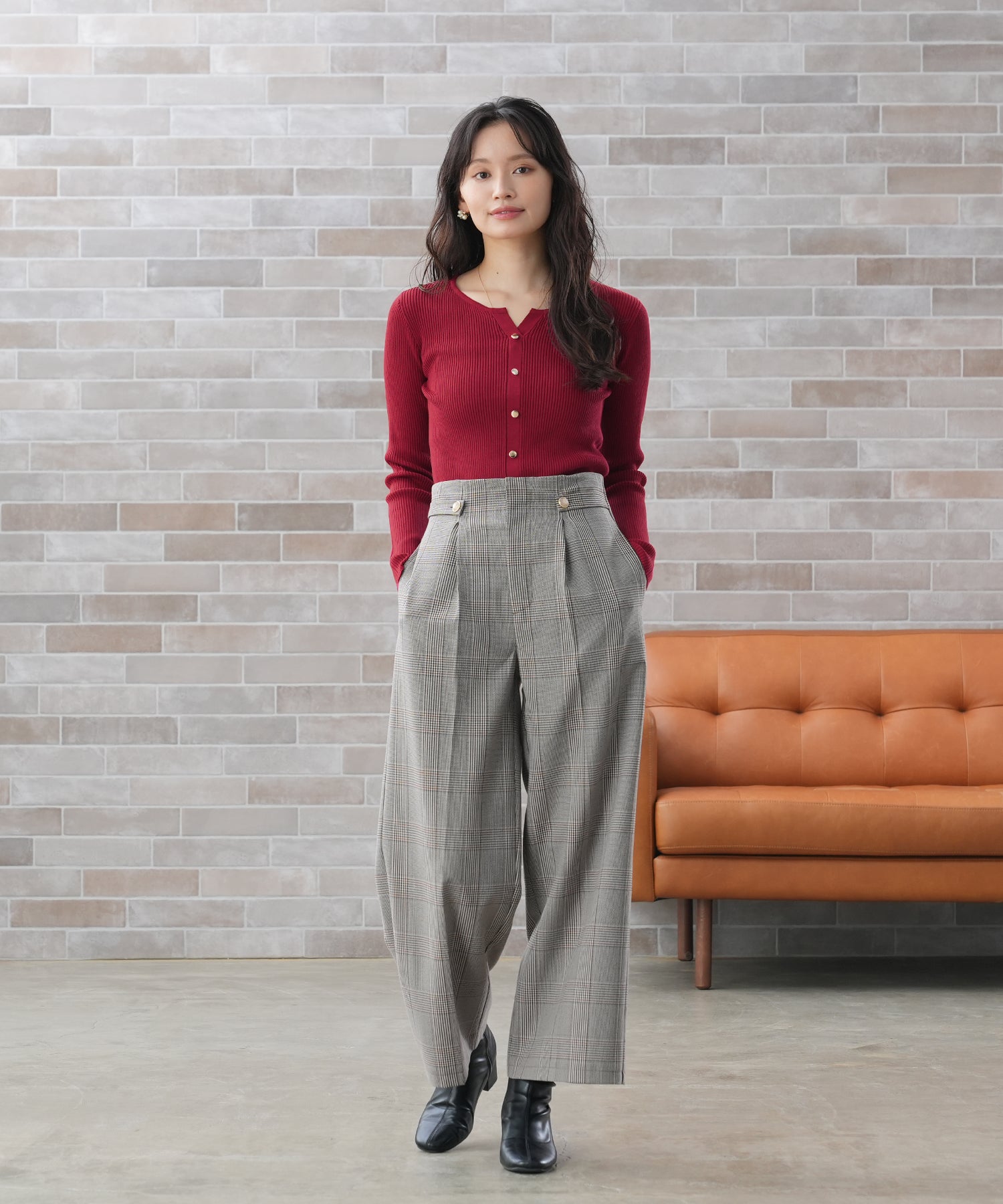 レッド　model：165　着用サイズ：M