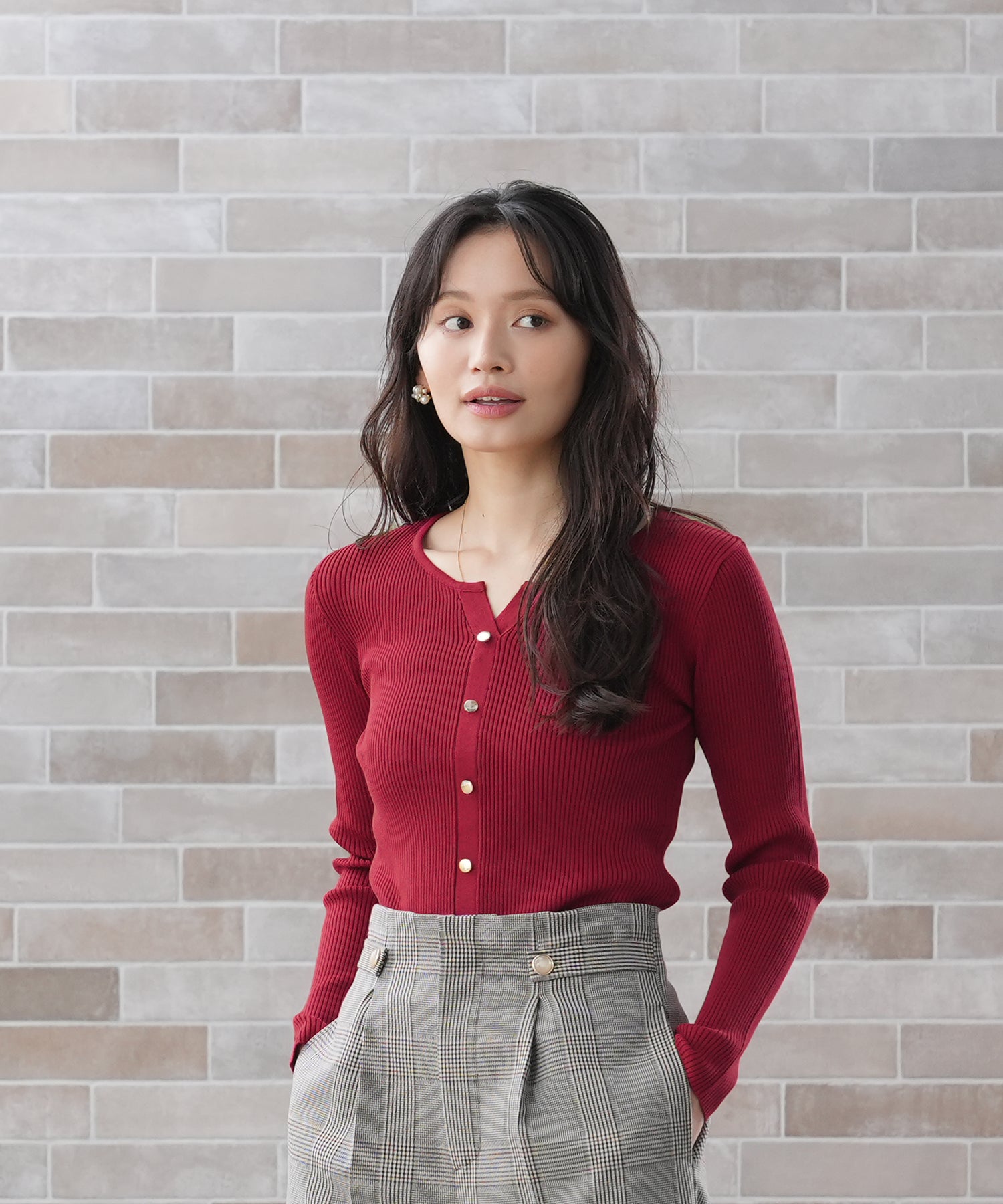 レッド　model：165　着用サイズ：M