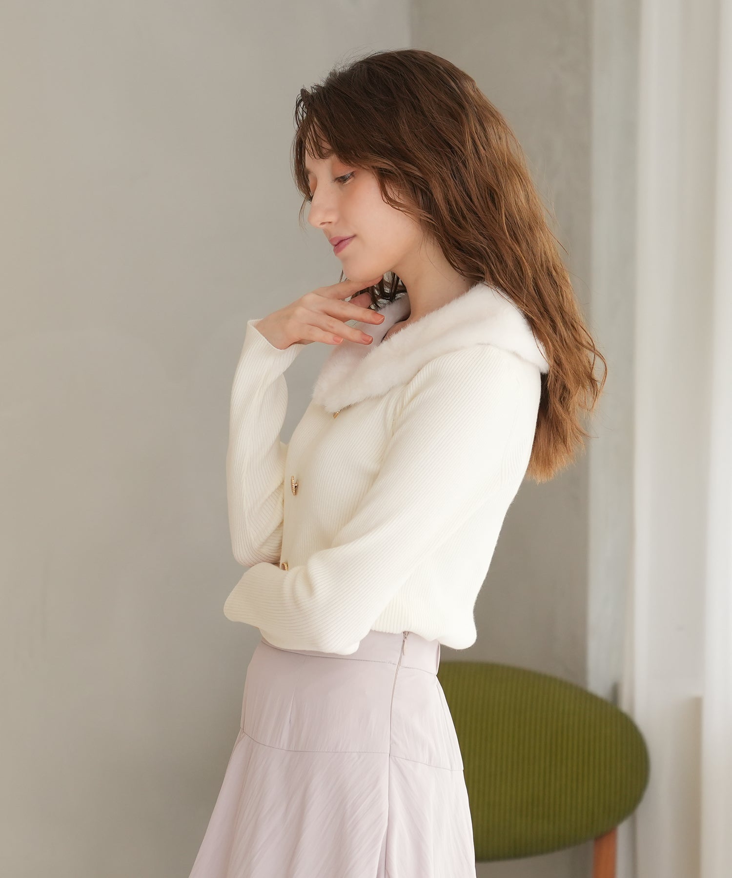 ホワイト　 model：163　着用サイズ：M