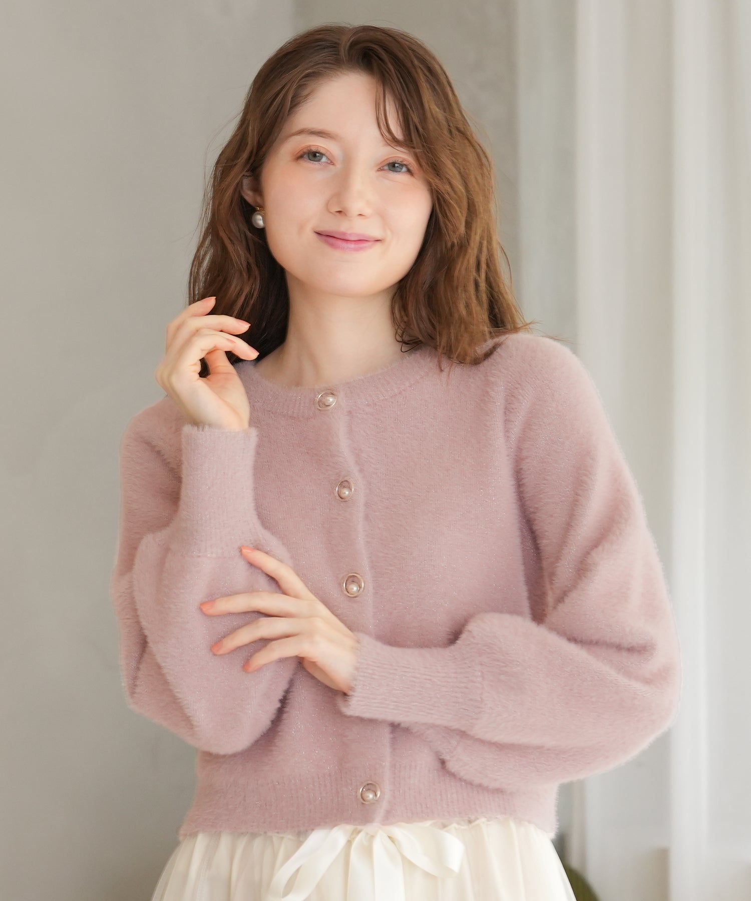 ピンク　model：163　着用サイズ：M