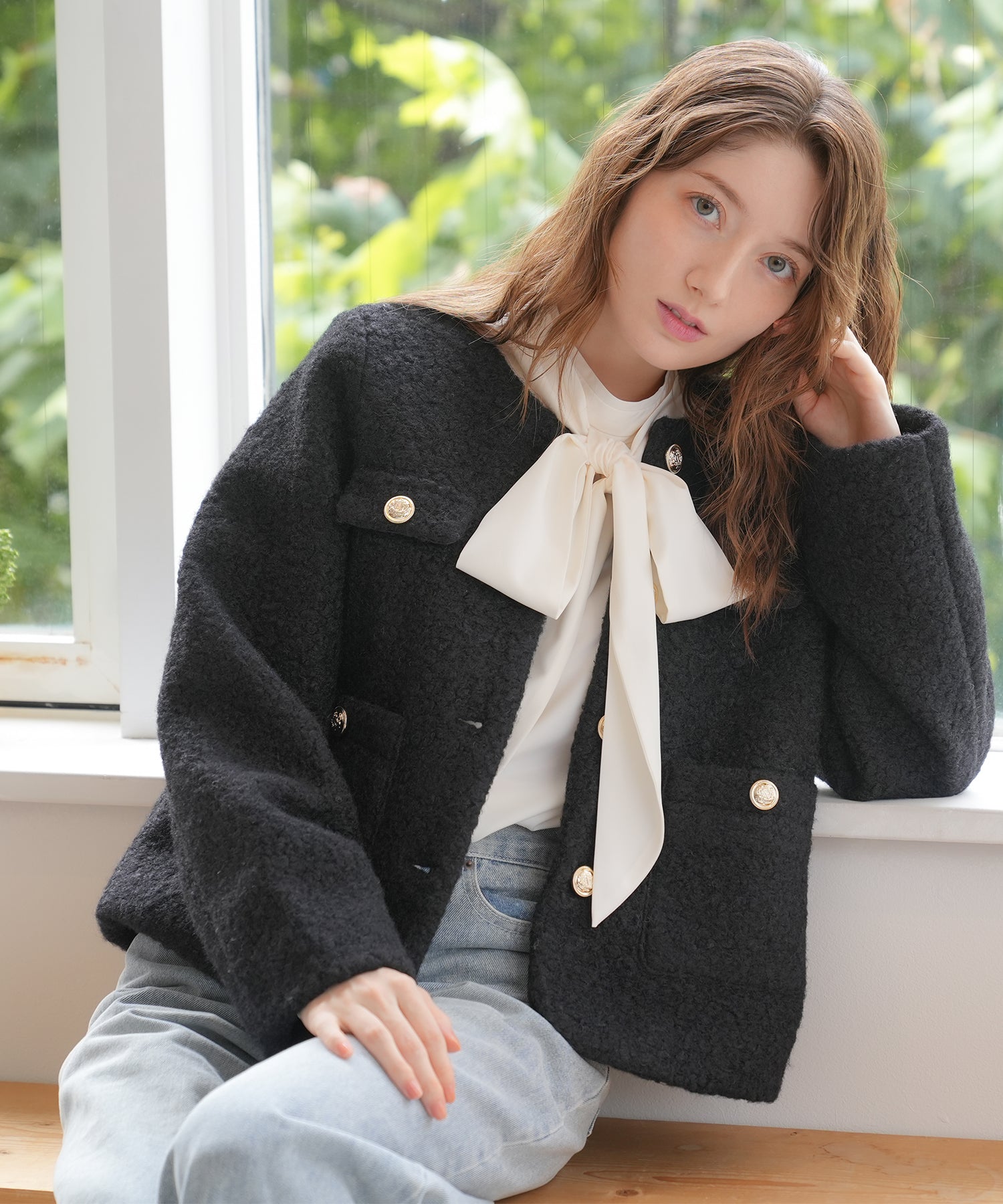 ブラック　model：163㎝　着用サイズ：M