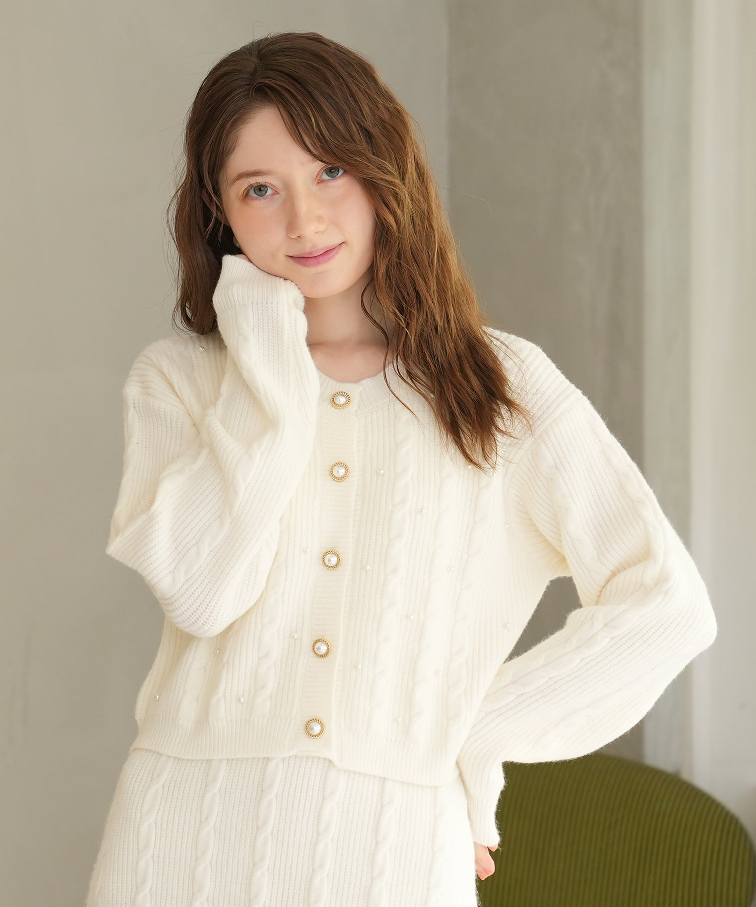 アイボリー　model：163　着用サイズ：M