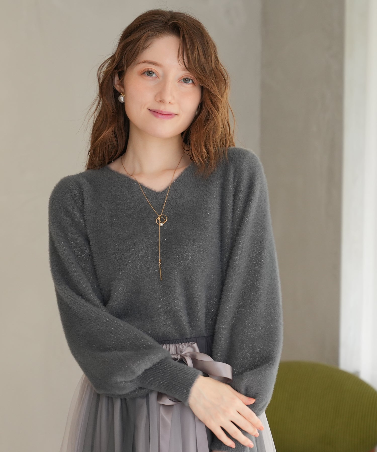 チャコール　model：163　着用サイズ：M