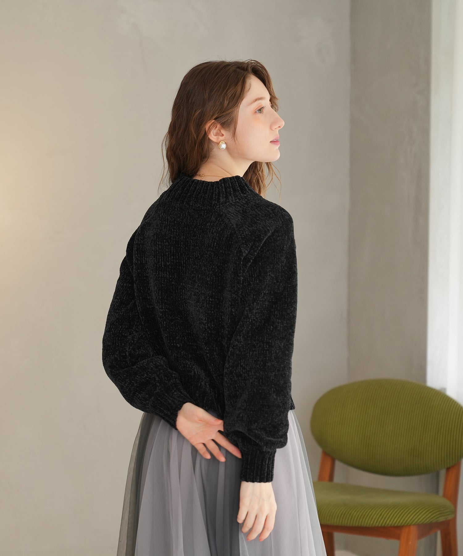 ブラック　MODEL:163　着用サイズ：M