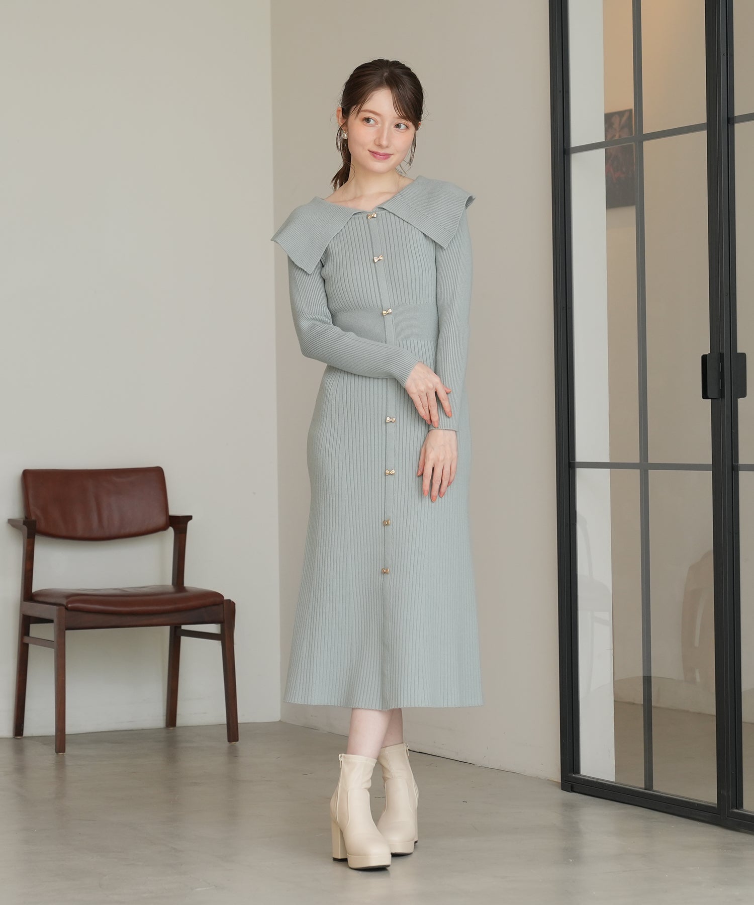 ミント　model：163　着用サイズ：M