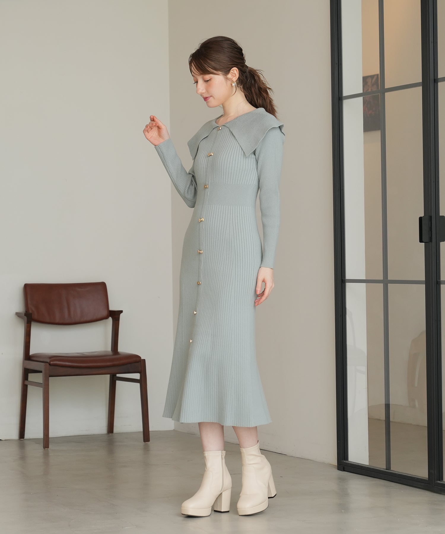 ミント　model：163　着用サイズ：M