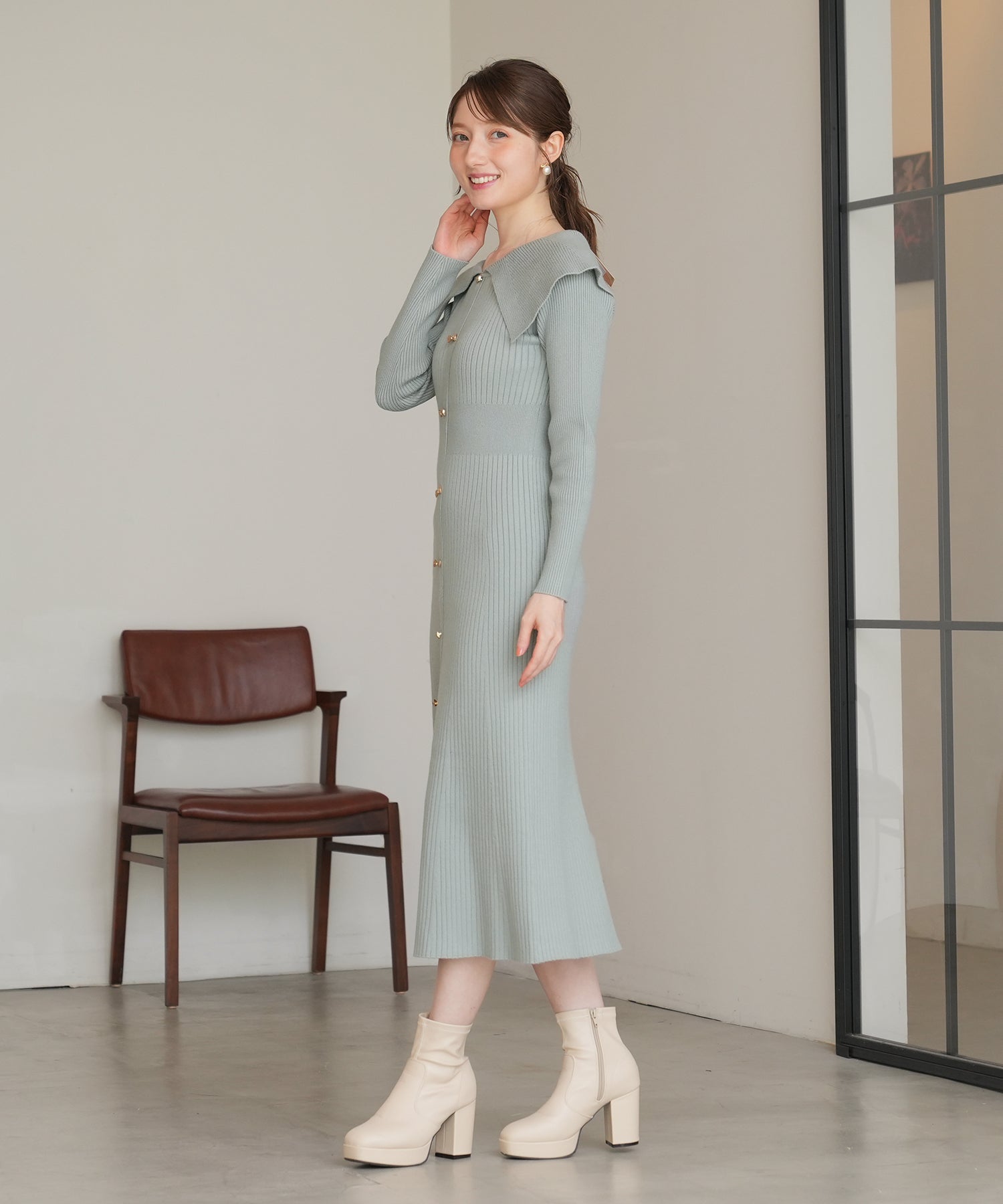 ミント　model：163　着用サイズ：M