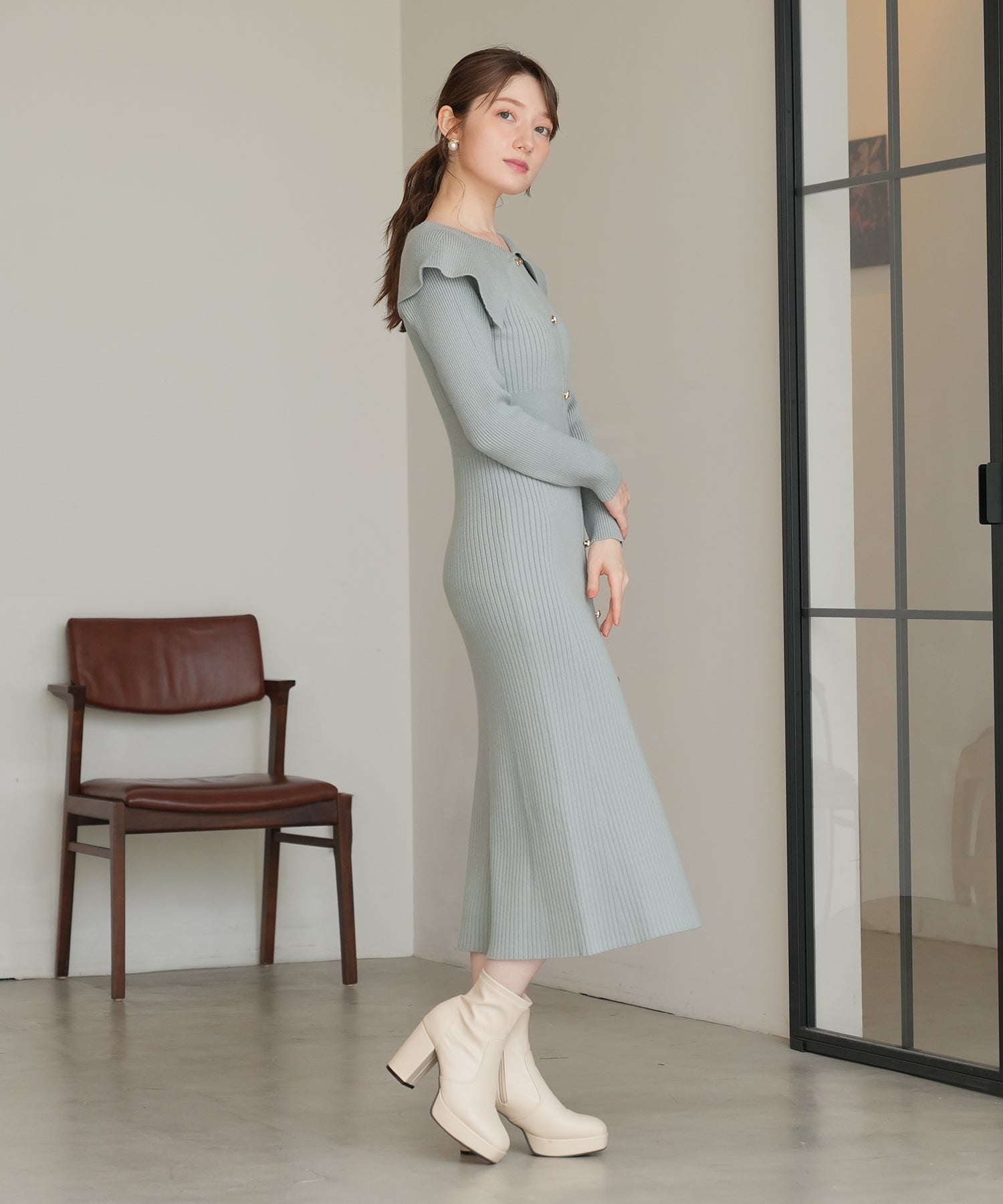 ミント　model：163　着用サイズ：M