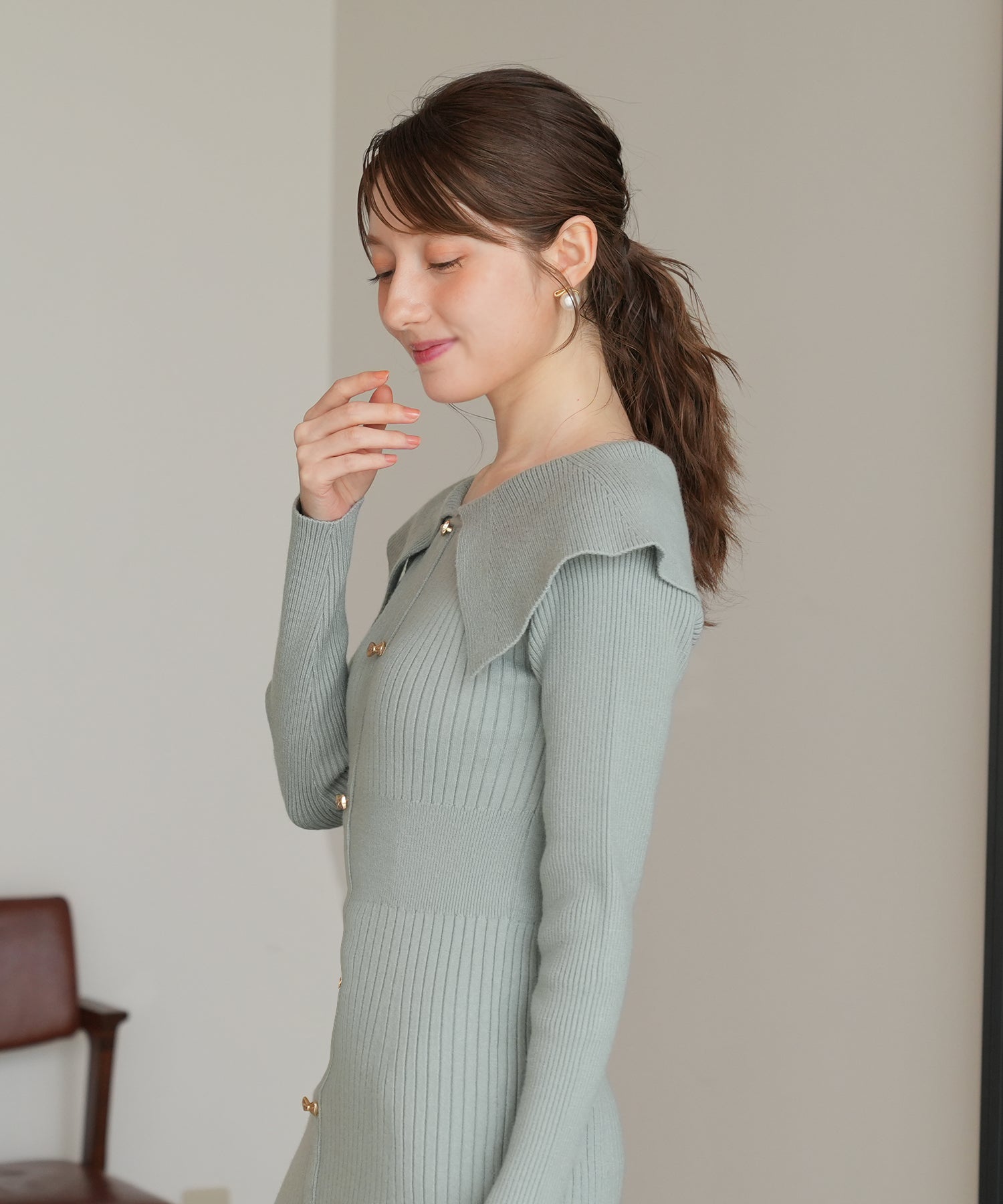 ミント　model：163　着用サイズ：M