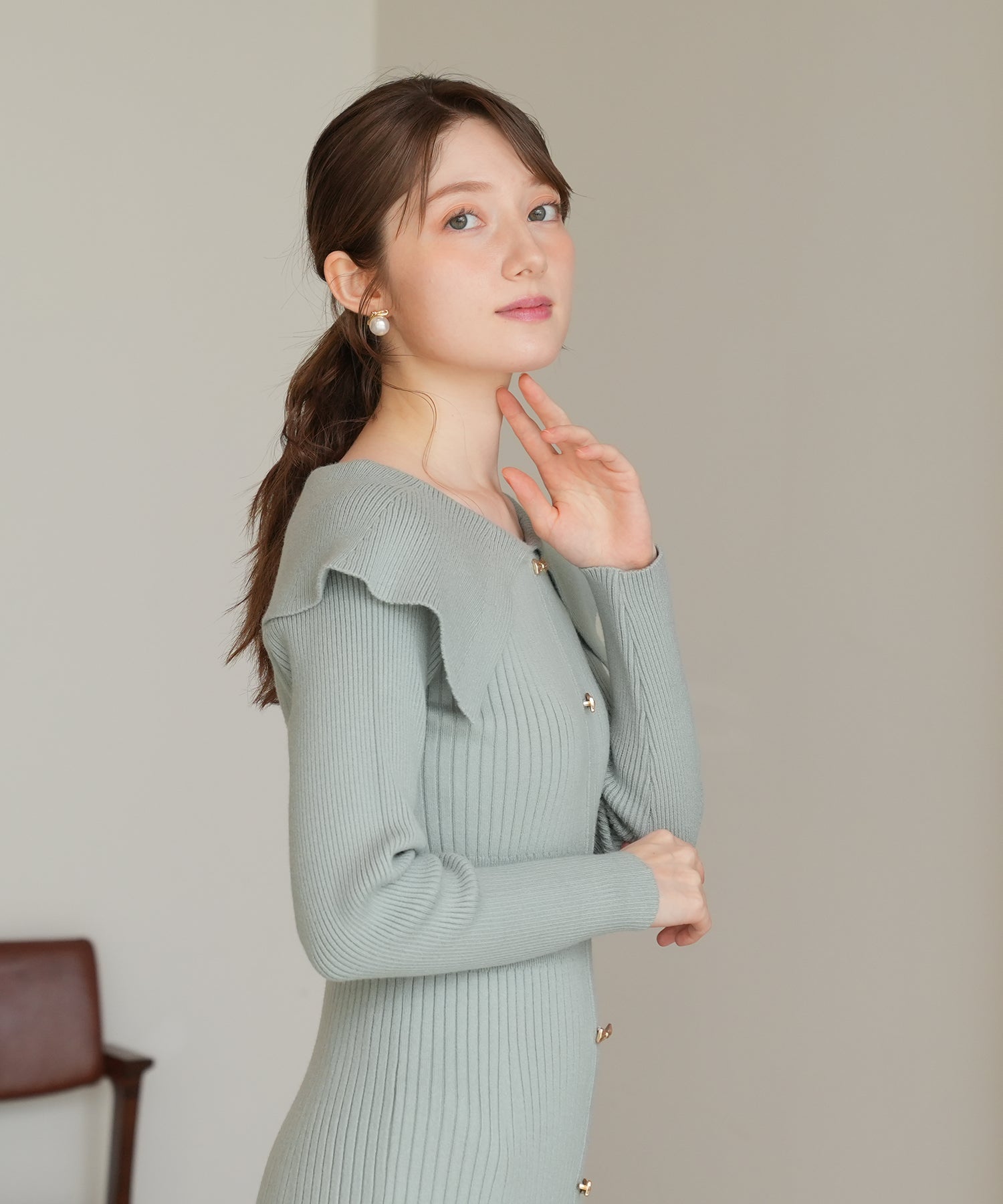 ミント　model：163　着用サイズ：M