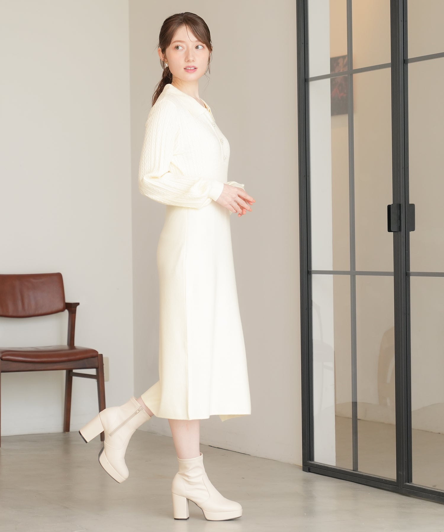 ホワイト　model:163cm  着用サイズ：M