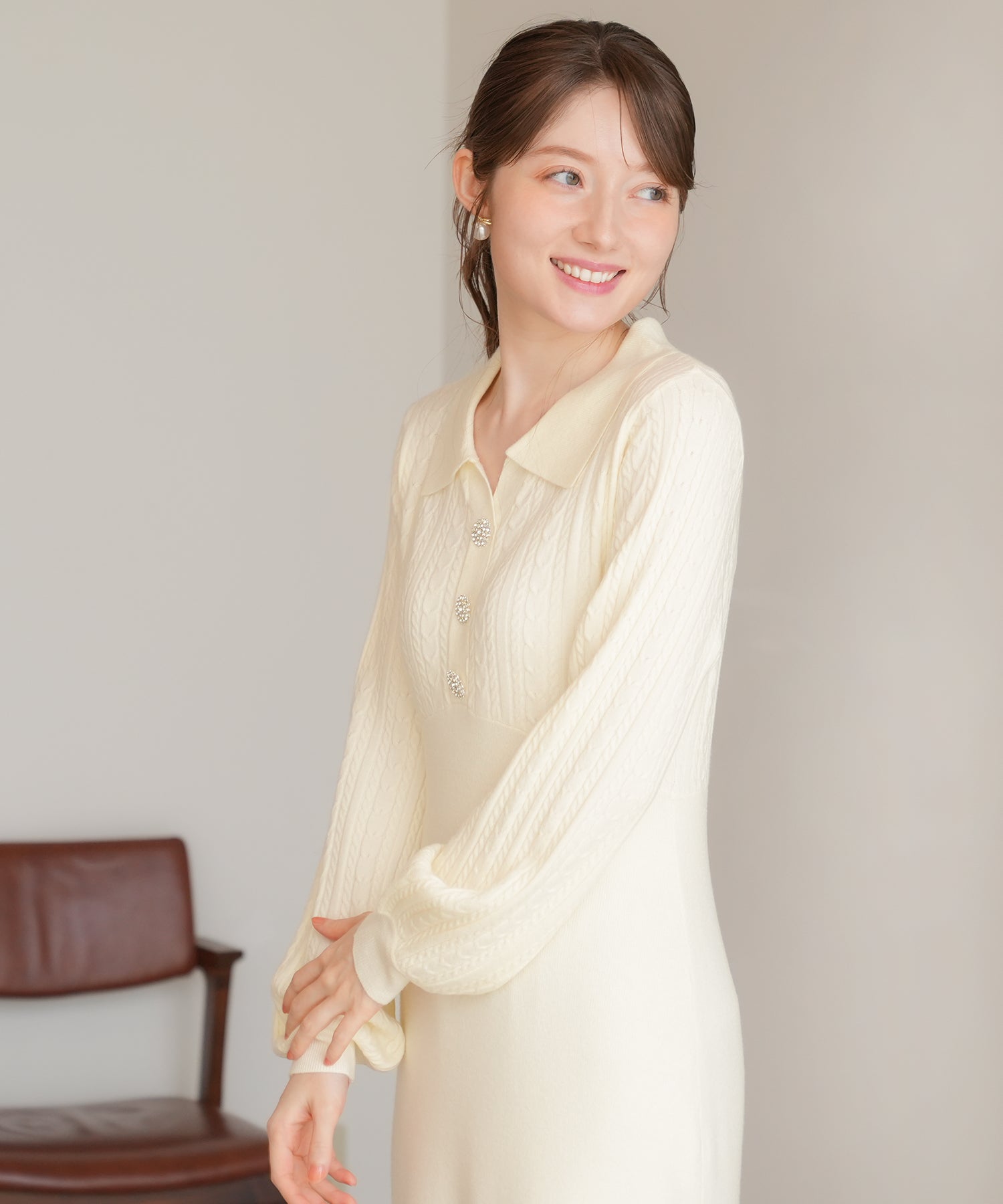 ホワイト　model:163cm  着用サイズ：M