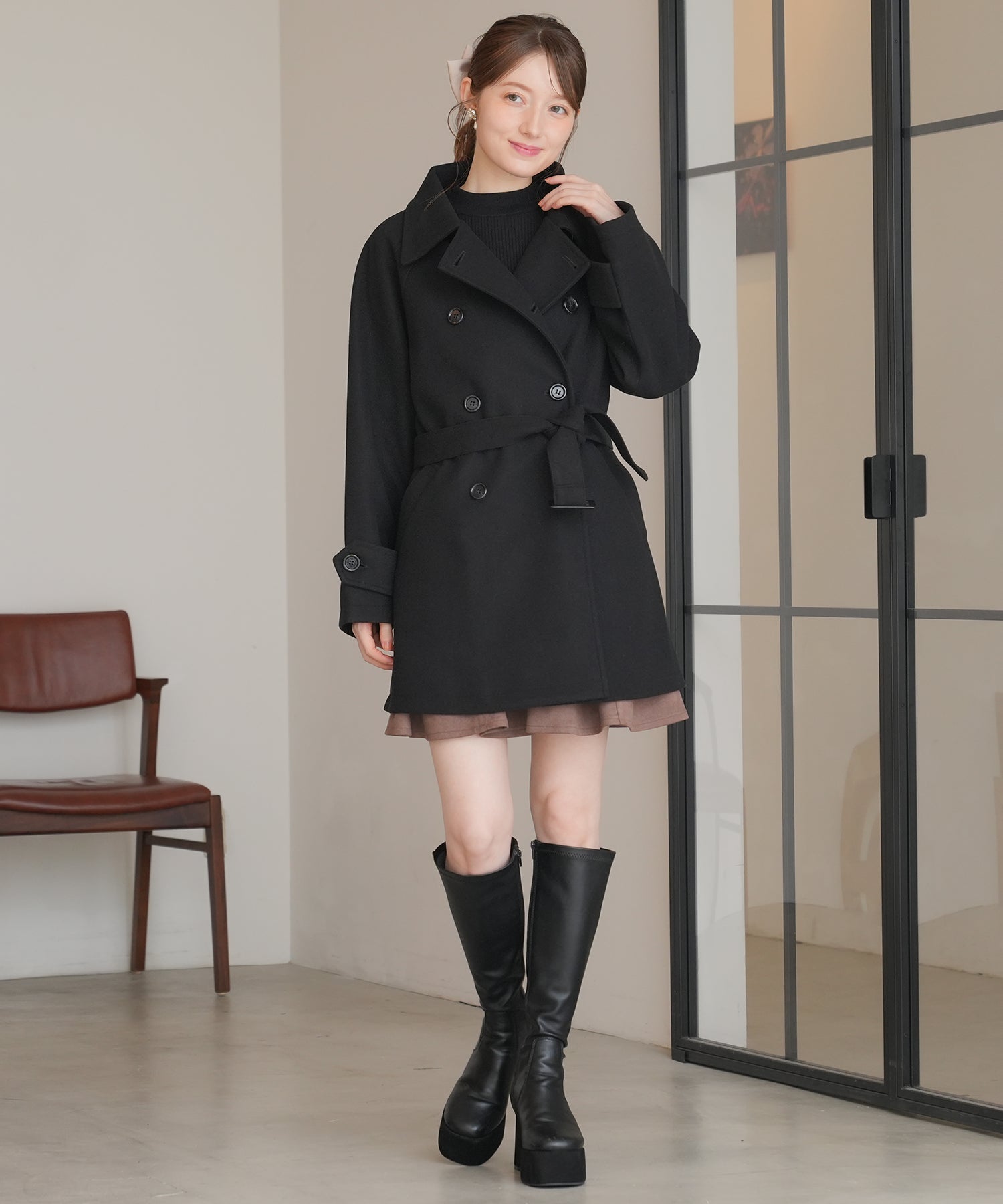 ブラック　model：163㎝　着用サイズ：M