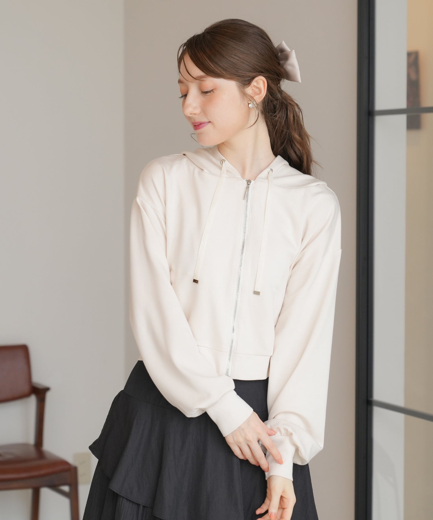 アイボリー　model：163　着用サイズ：M