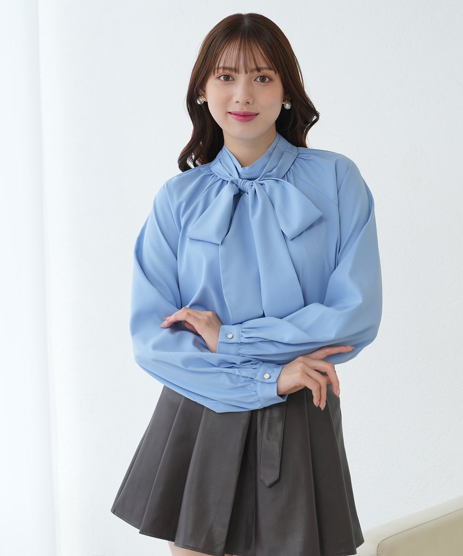 ブルー　model：164　着用サイズ：M