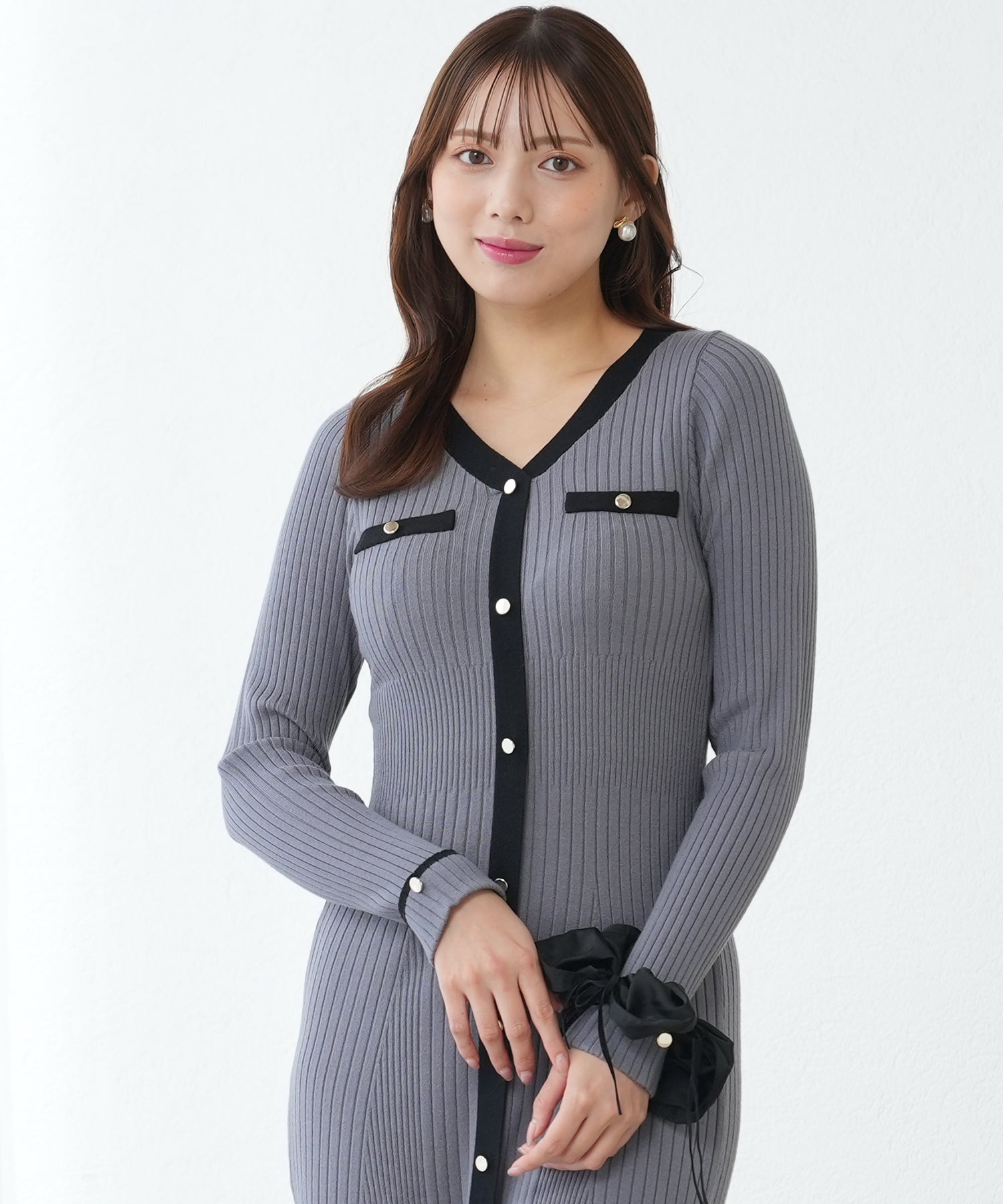 チャコール　model:164cm  着用サイズ：M