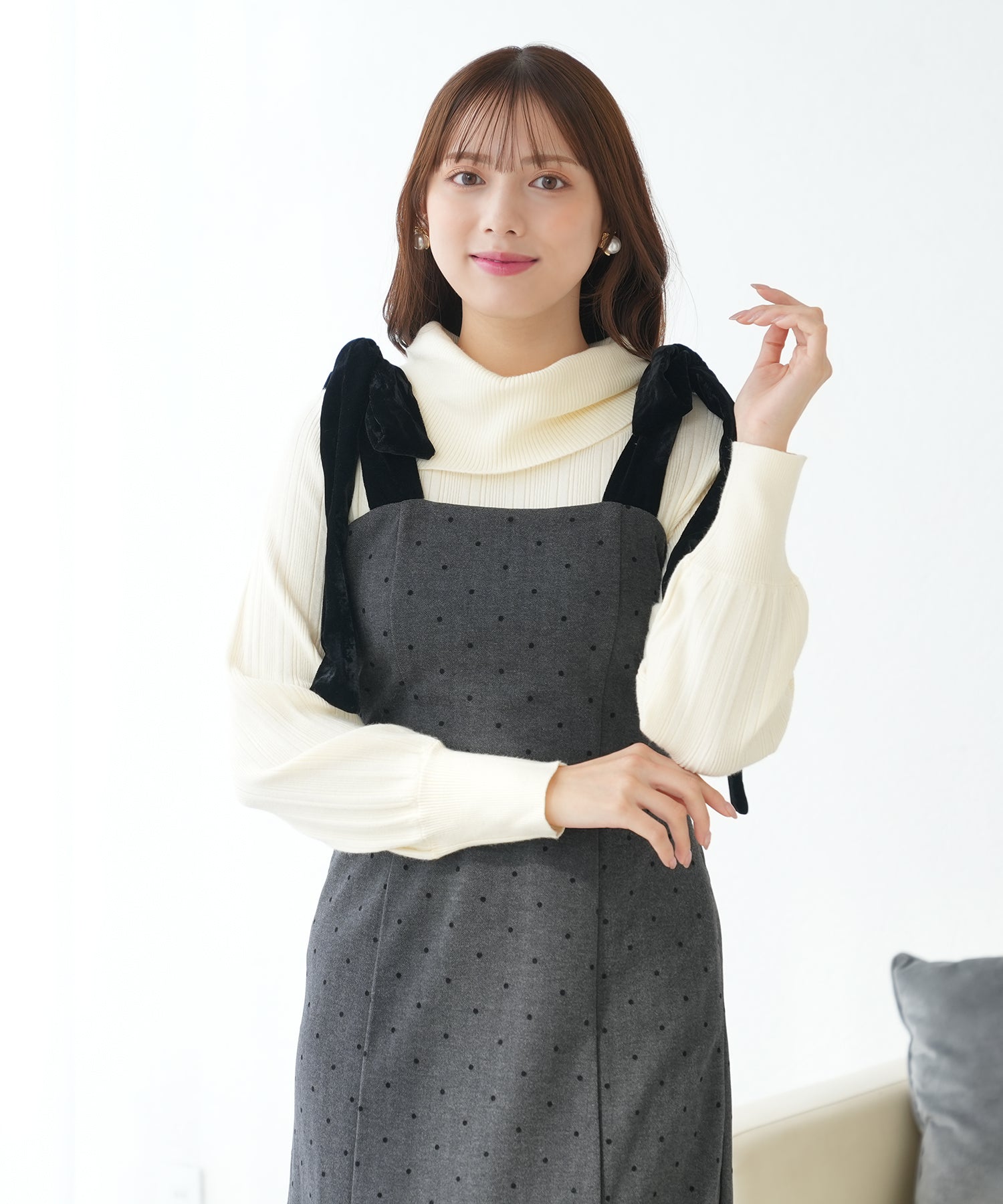 チャコール　model：164　着用サイズ：M