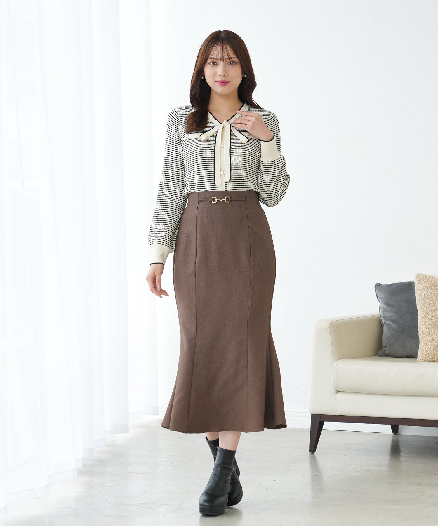 ブラウン　model：164　着用サイズ：M