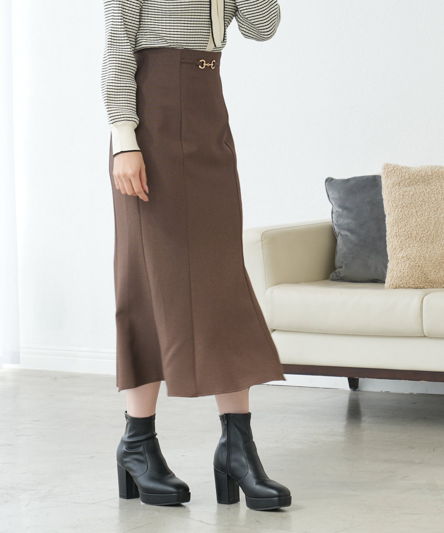 ブラウン　model：164　着用サイズ：M