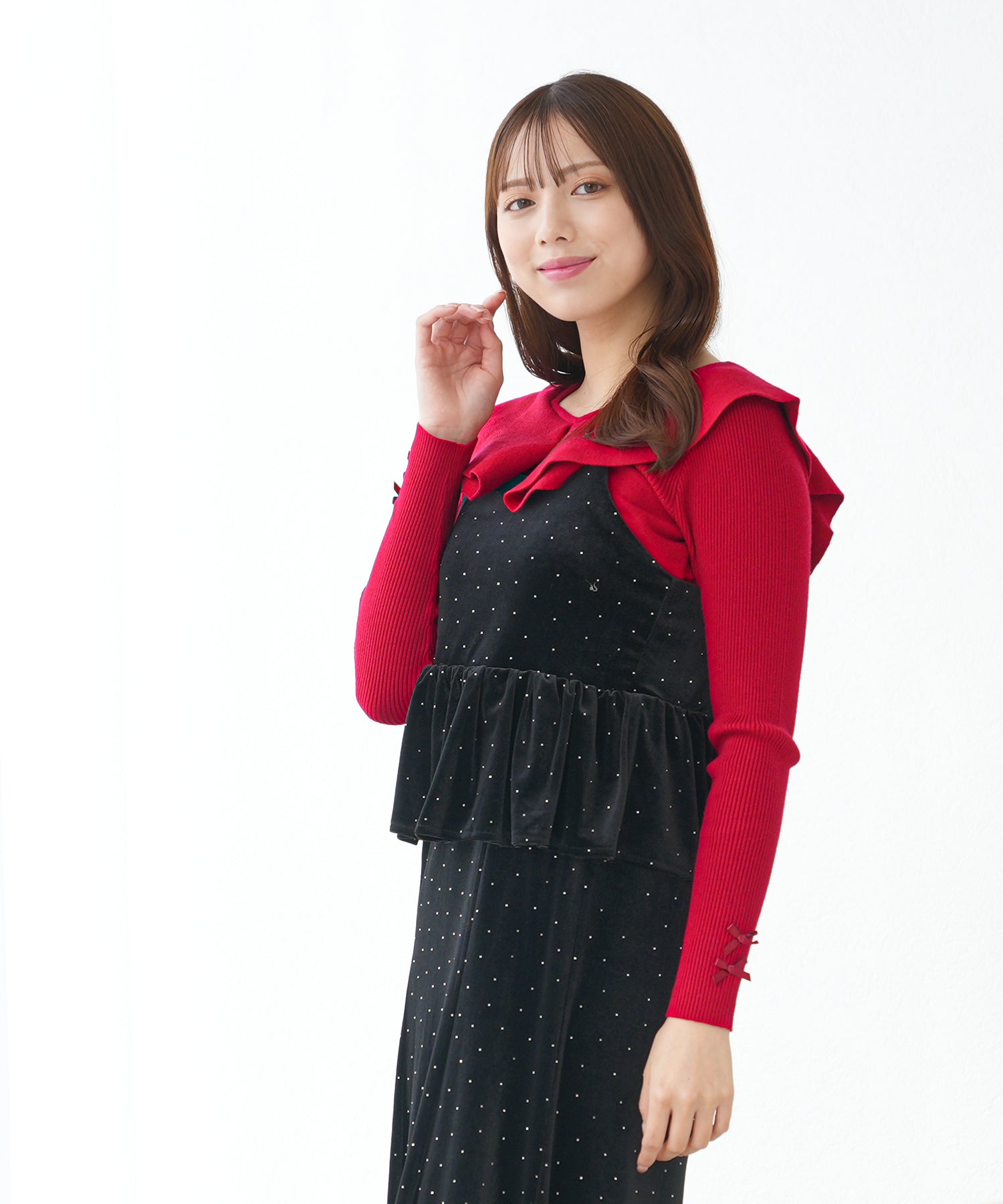 レッド　model：164　着用サイズ：M