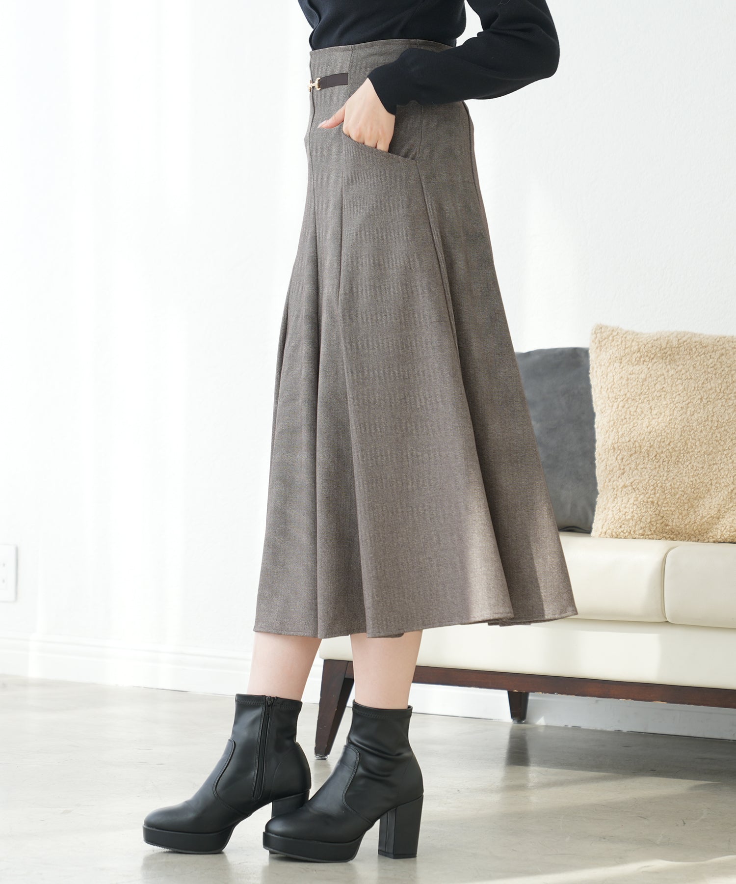 ブラウン　model:164cm　 着用サイズ：M