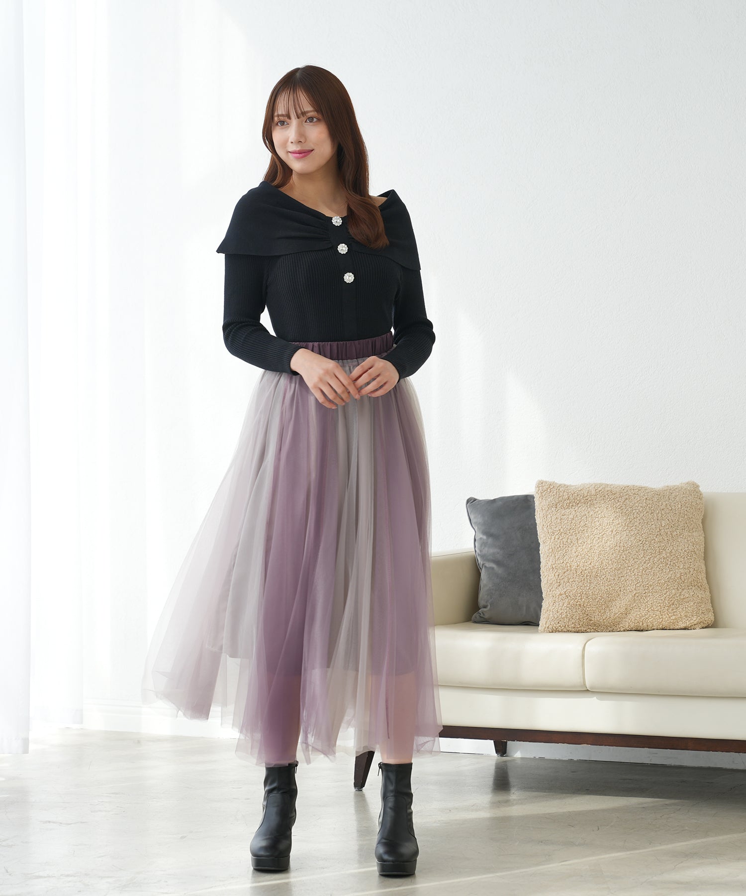 ブラック　model：164　着用サイズ：M