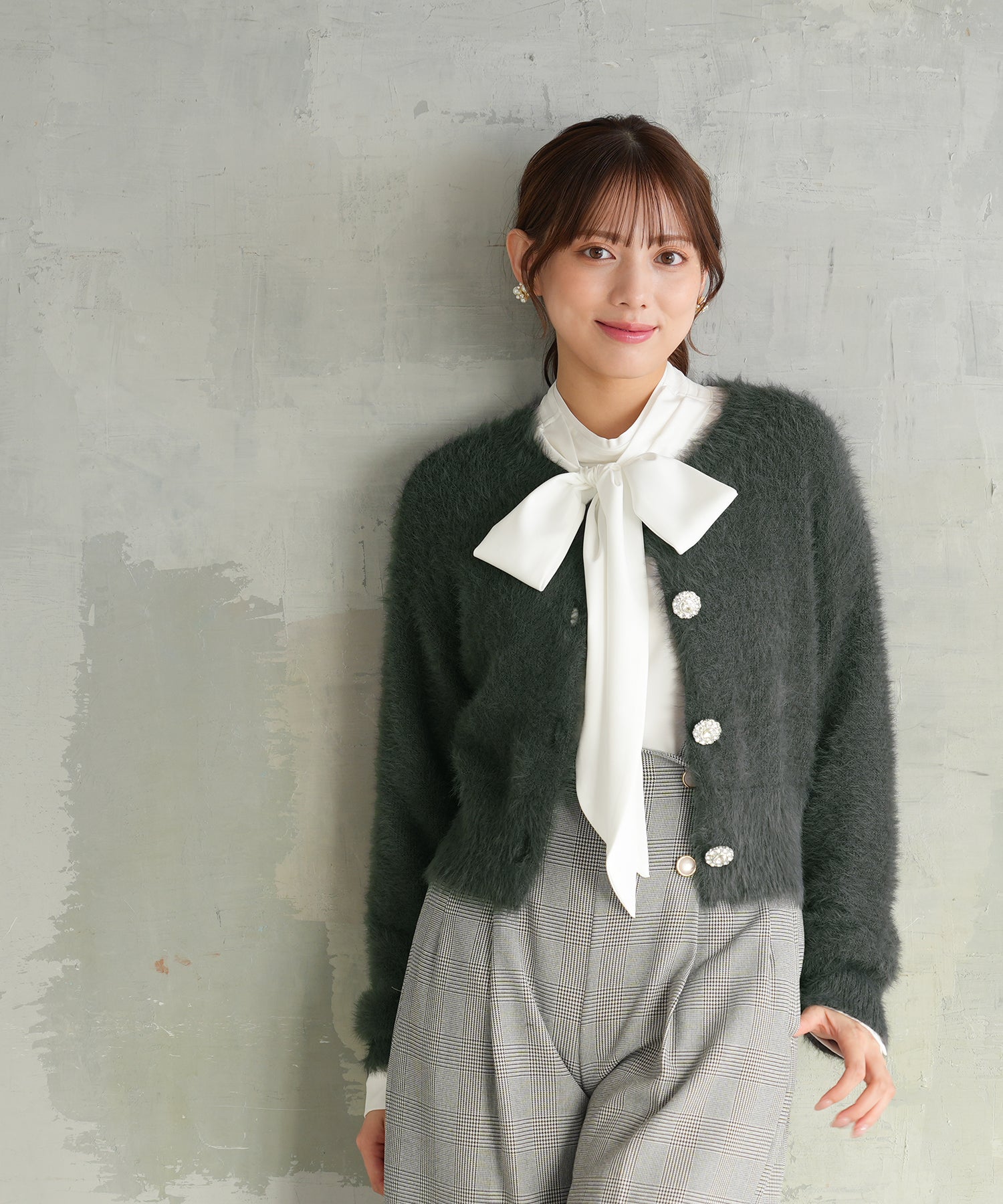 チャコール　model:164　着用サイズ：M