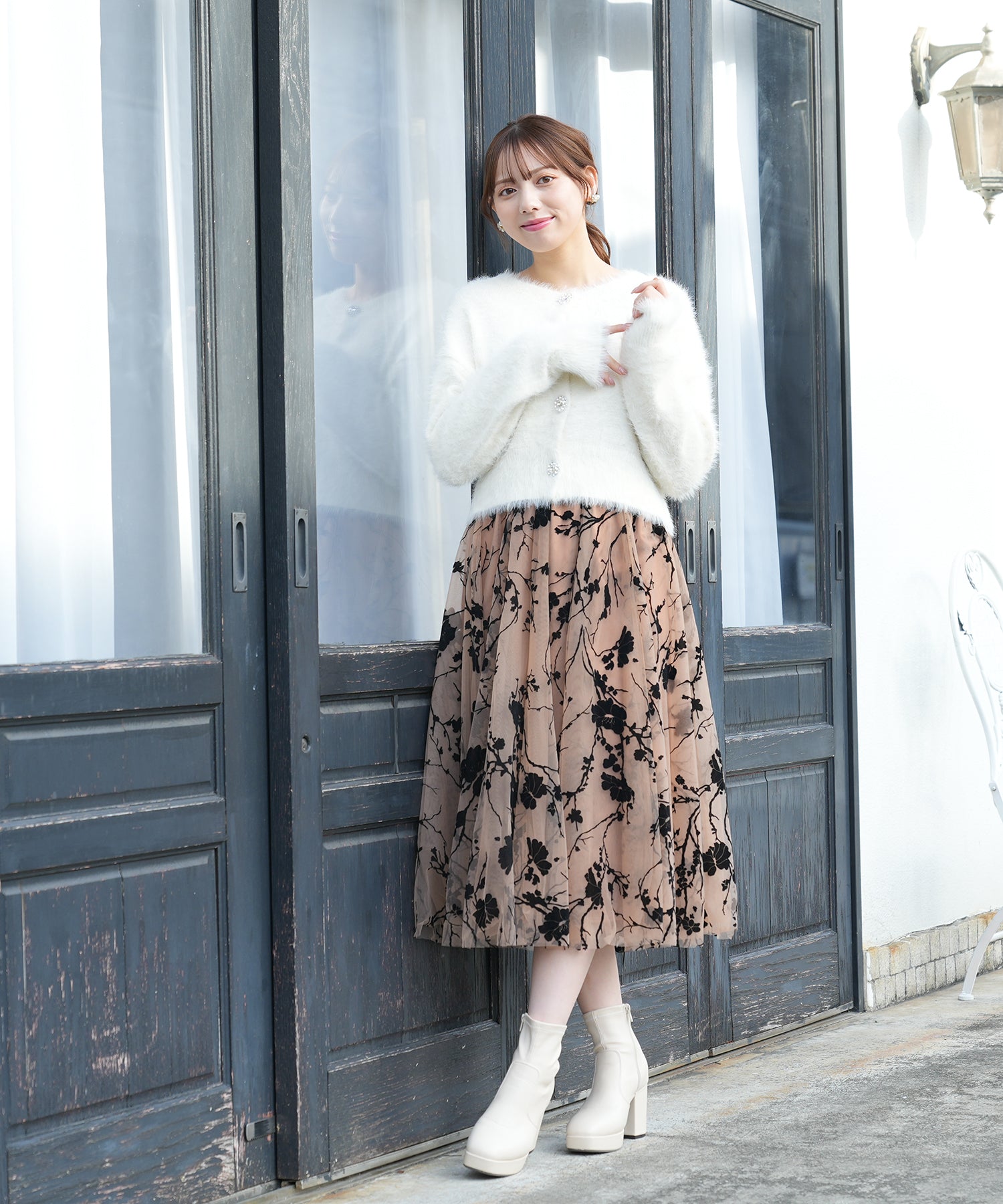 ホワイト　model:164　着用サイズ：M