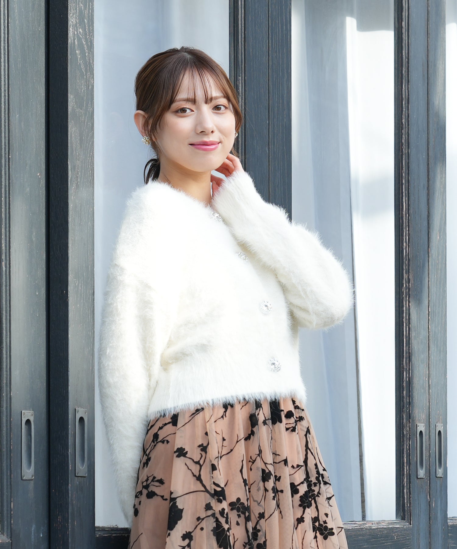 ホワイト　model:164　着用サイズ：M