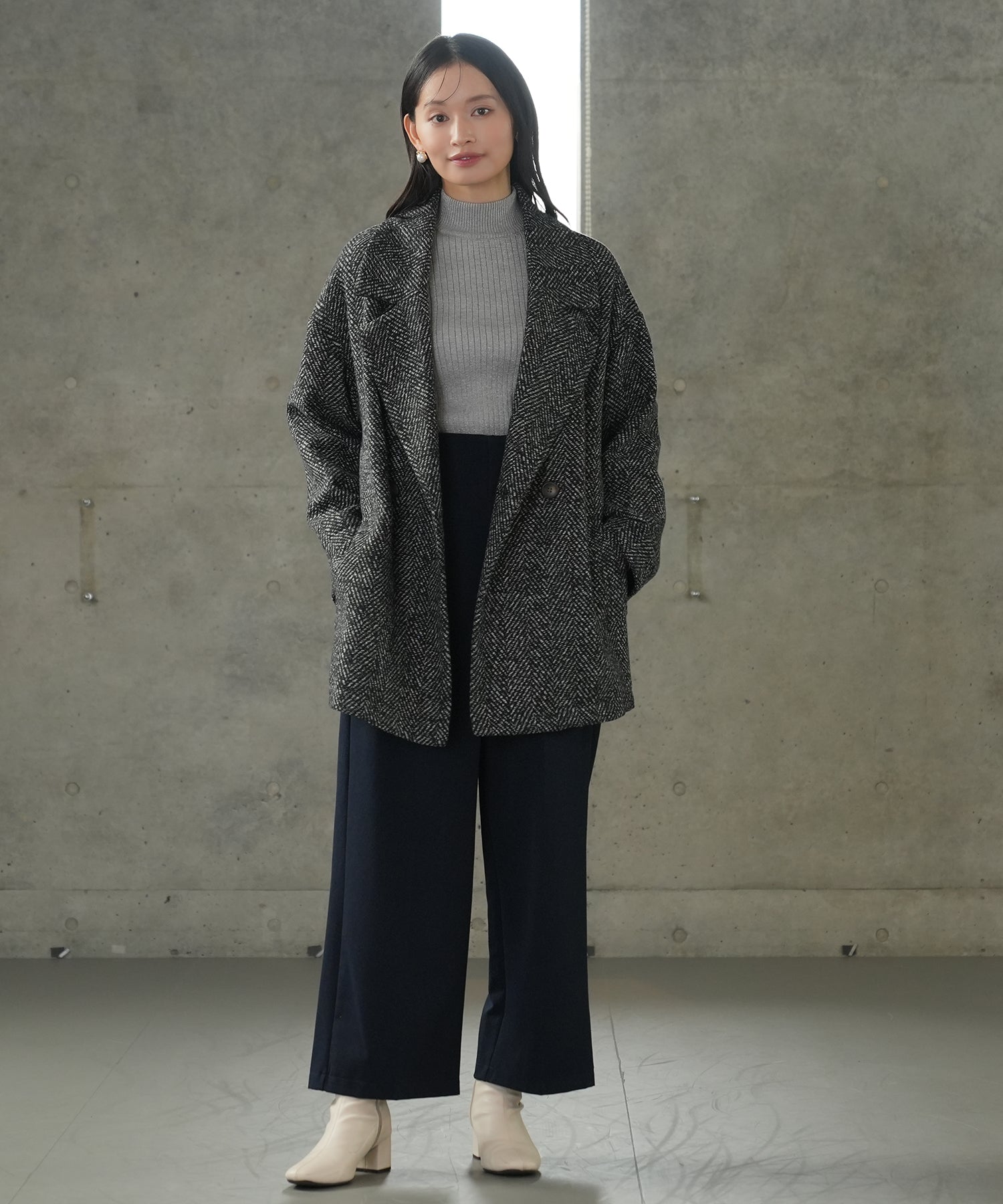 ブラック　model：165　着用サイズ：M