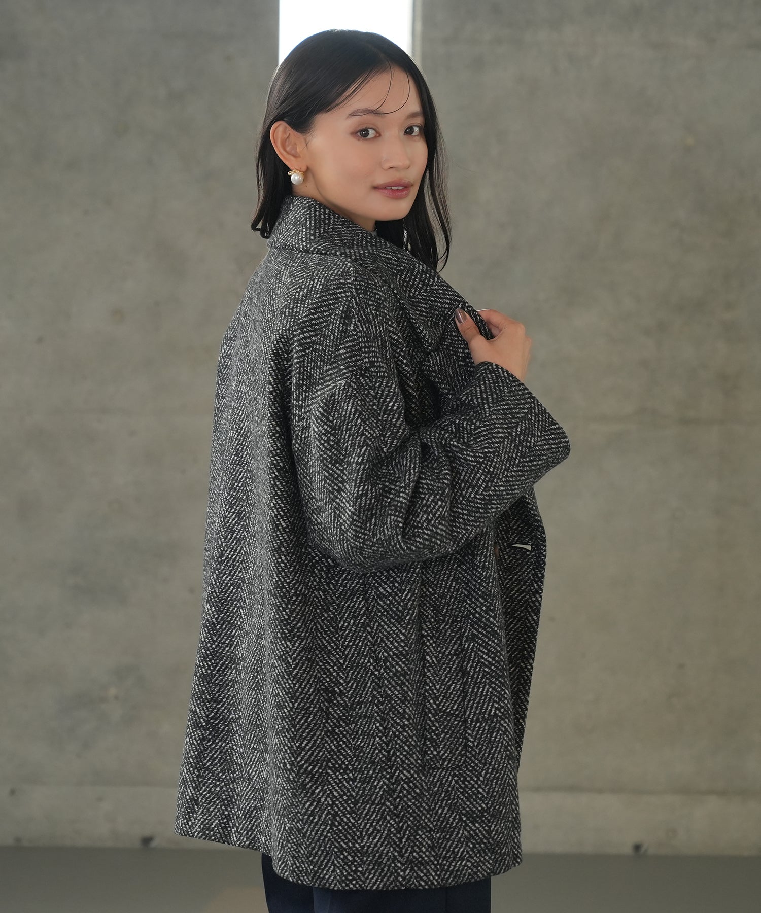 ブラック　model：165　着用サイズ：M