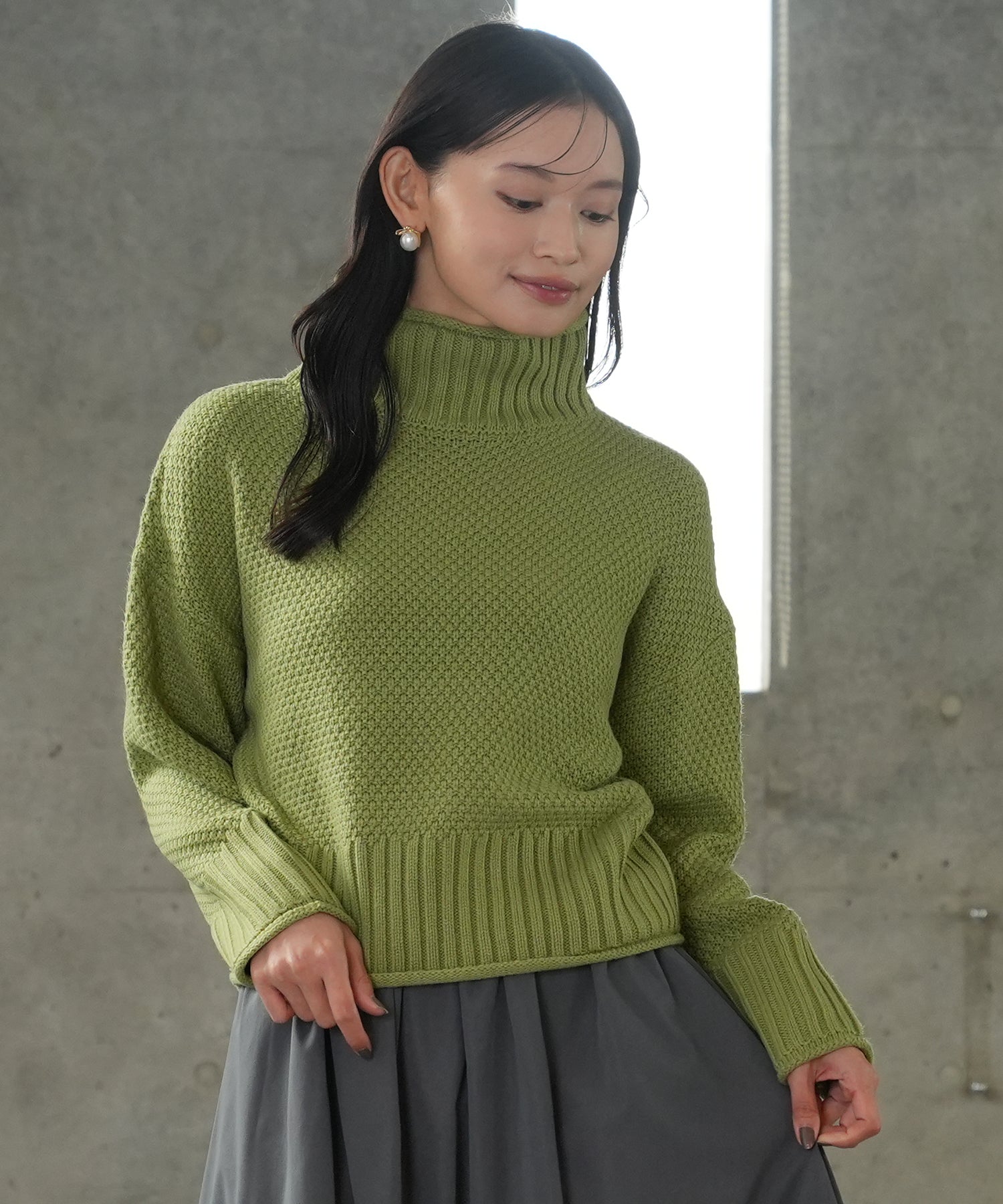 グリーン　model:165cm   着用サイズ：M