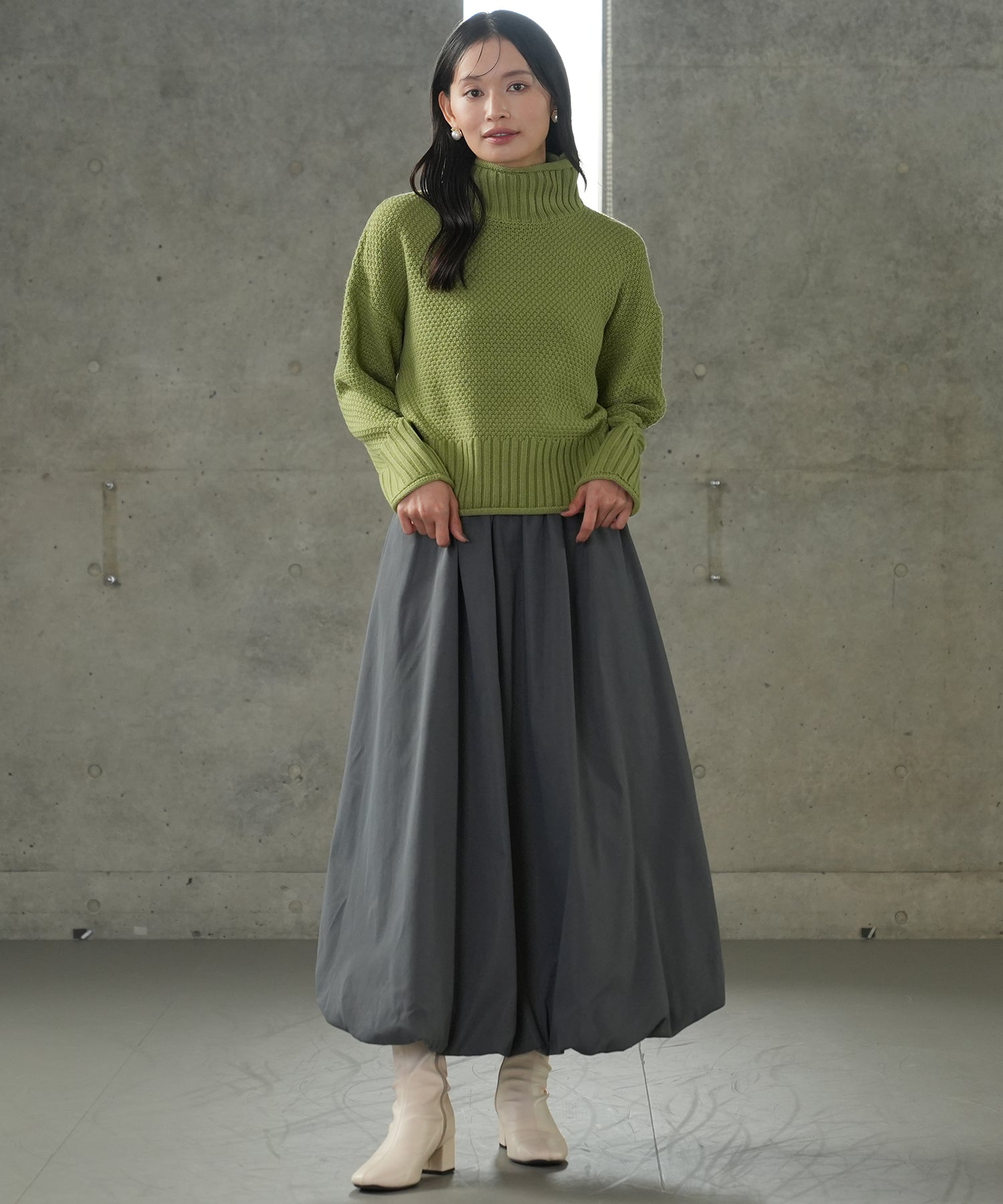 グリーン　model:165cm   着用サイズ：M