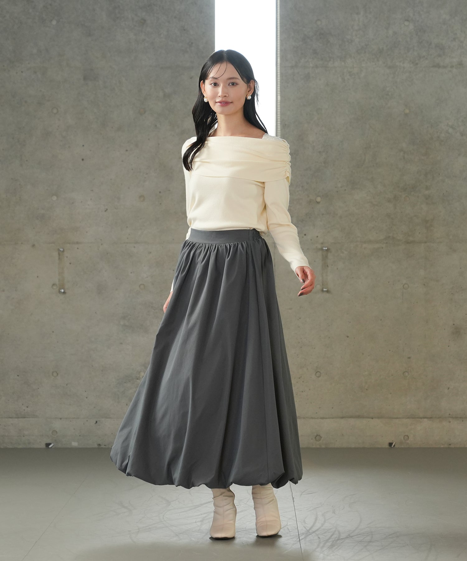 ホワイト　model:165　着用サイズ：M