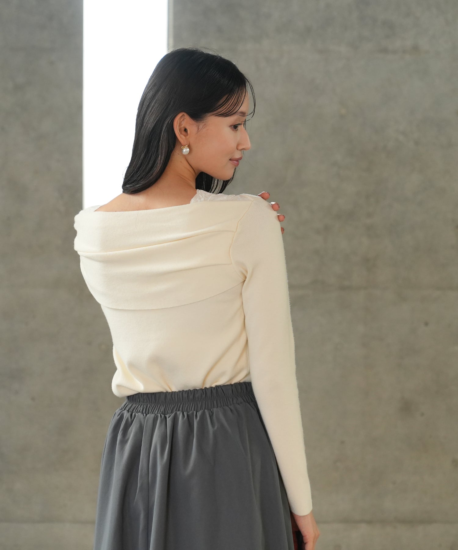 ホワイト　model:165　着用サイズ：M