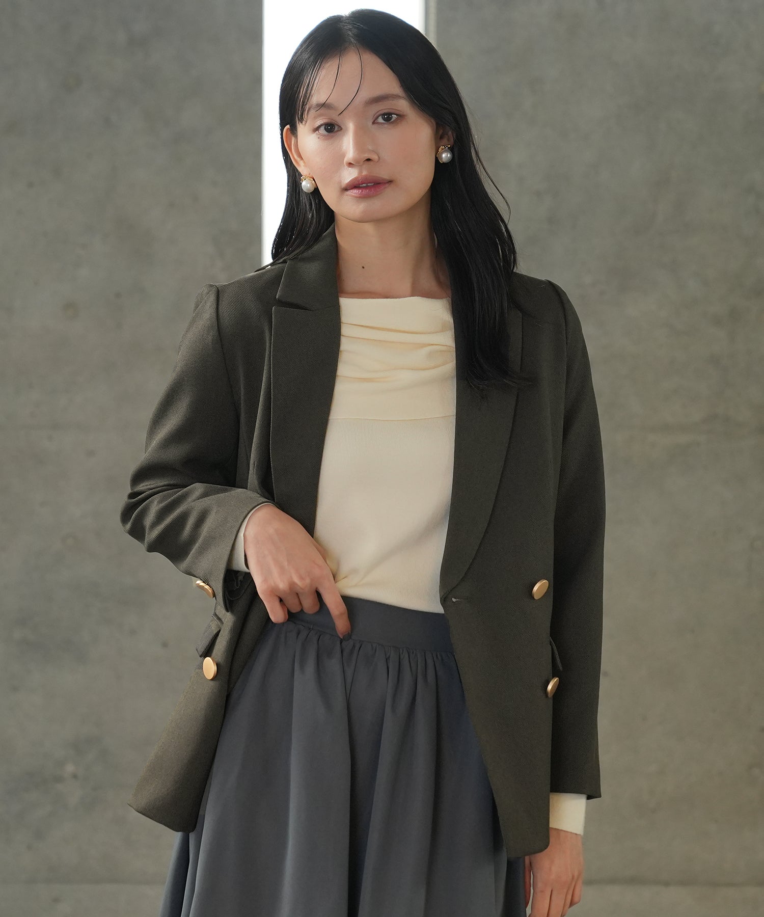 ブラウン　model:165㎝　着用サイズ：M