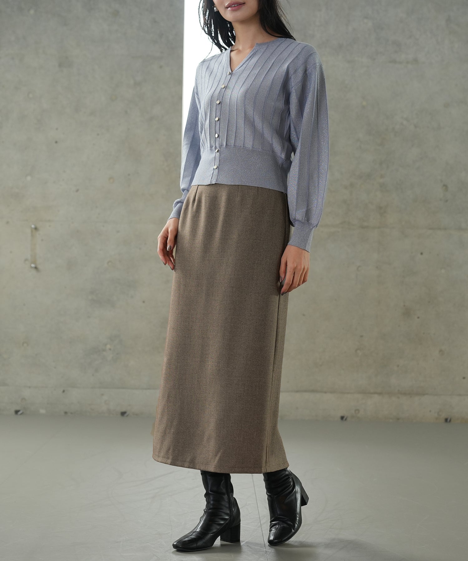 ブラウン　model:165cm  着用サイズ：M