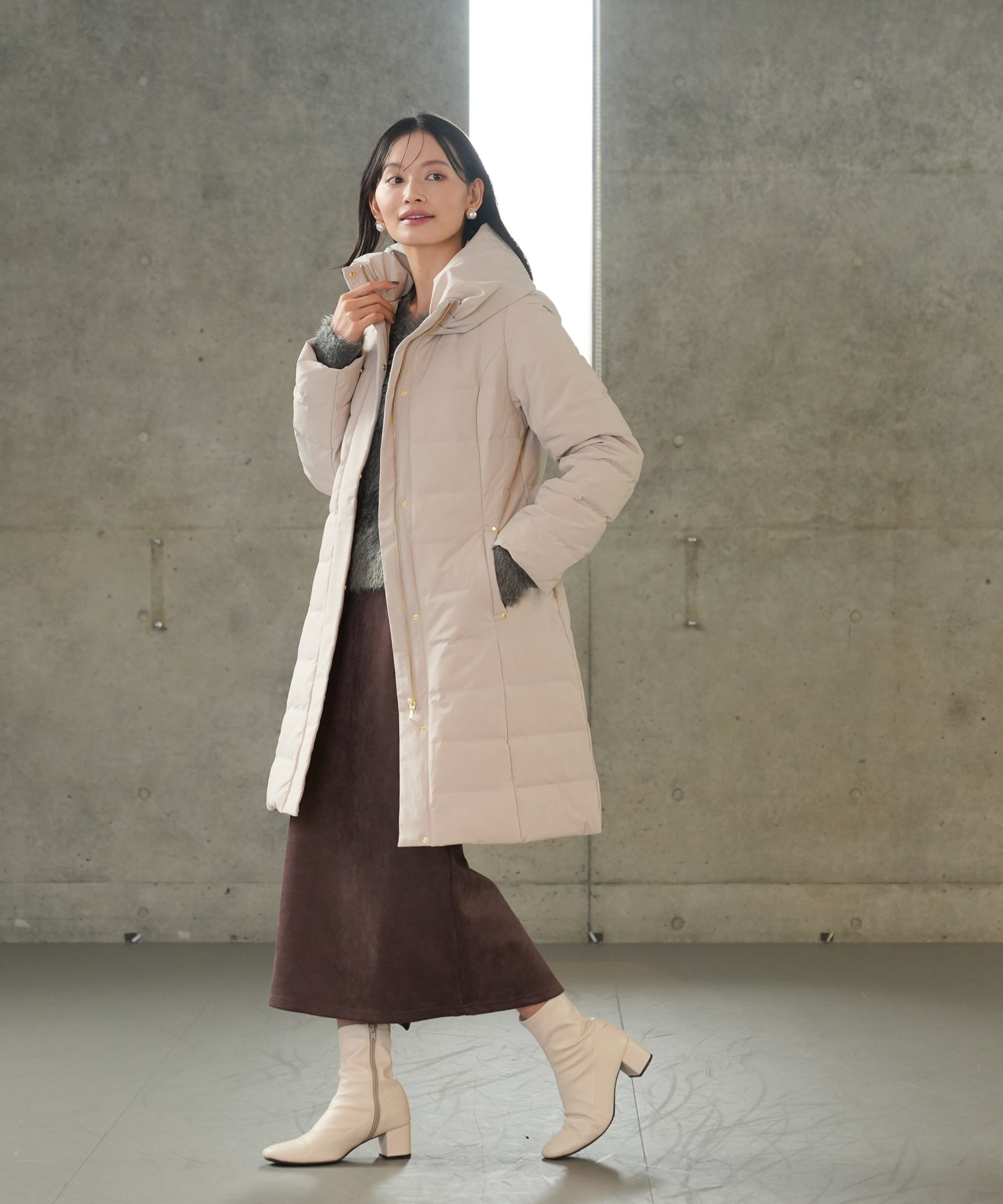 アイボリー　model：165　着用サイズ：M