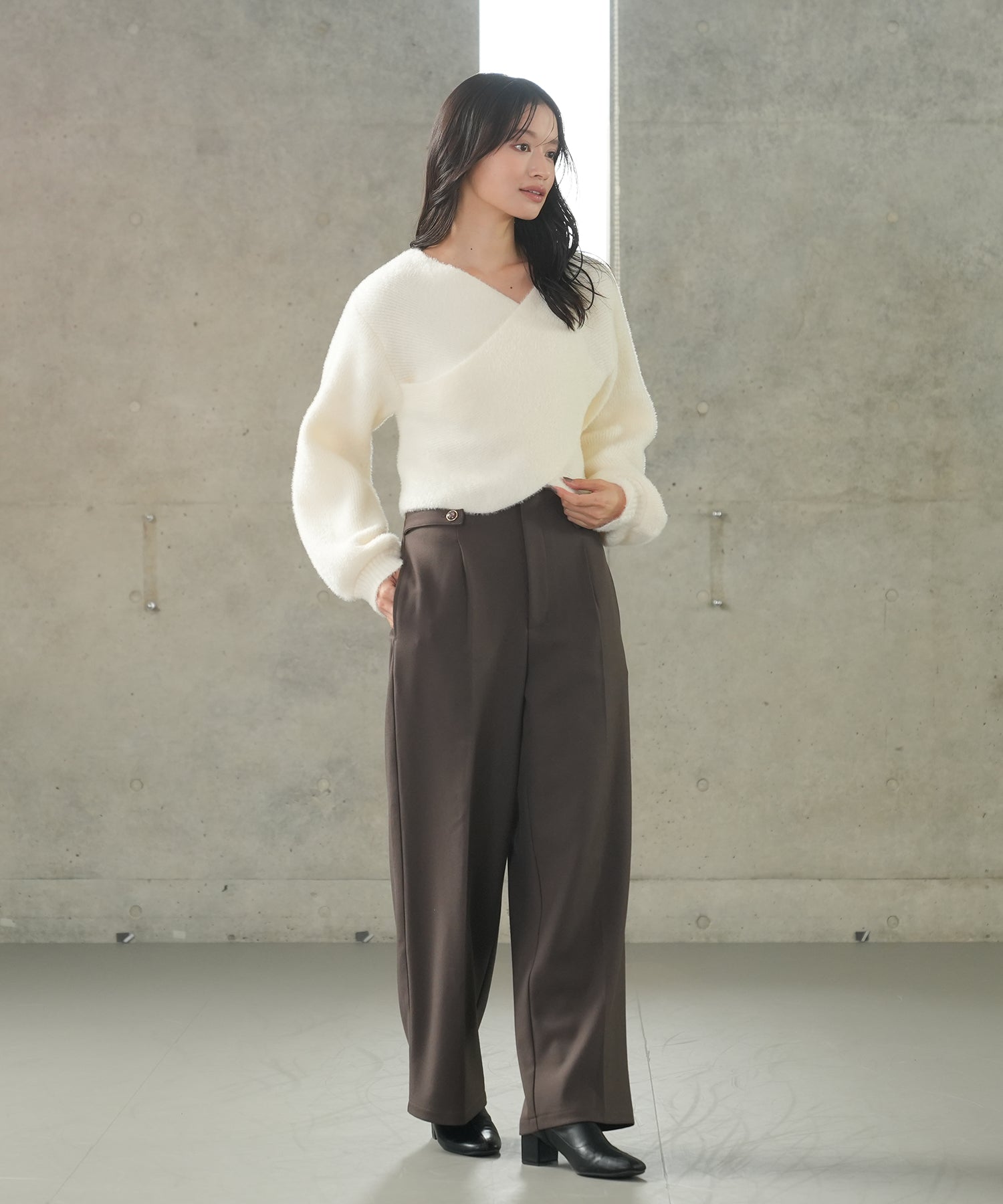 アイボリー　model：165㎝　着用サイズ：M