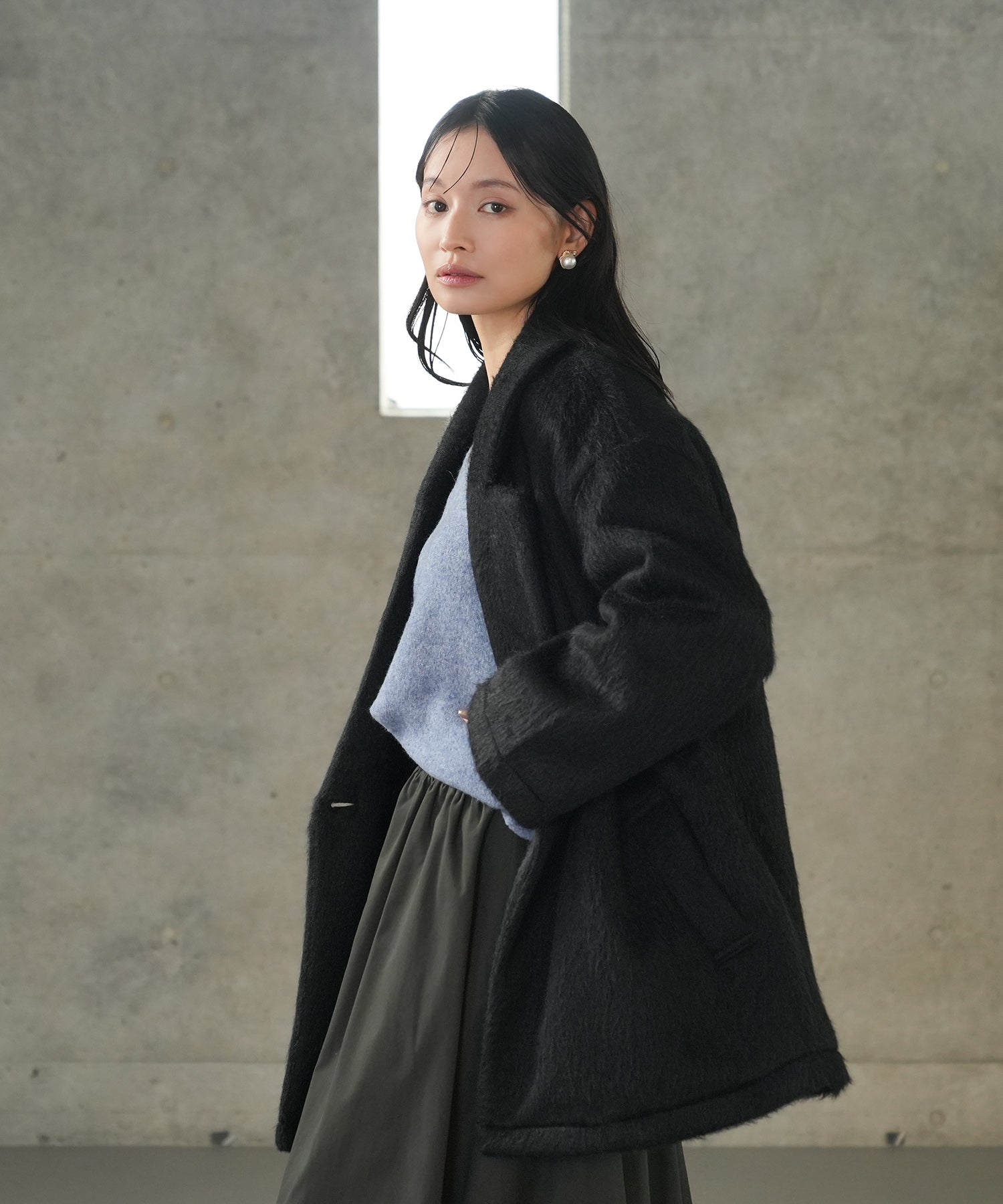 ブラック　model：165　着用サイズ：M