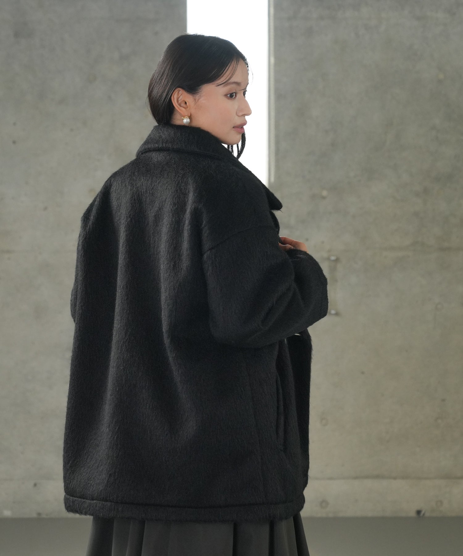 シャギーテーラーハーフコート