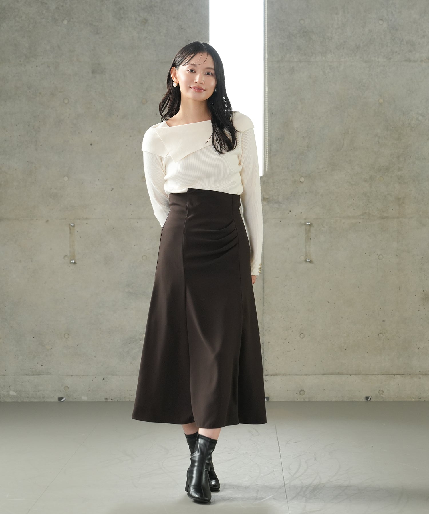 アイボリー　model:165　着用サイズ：M