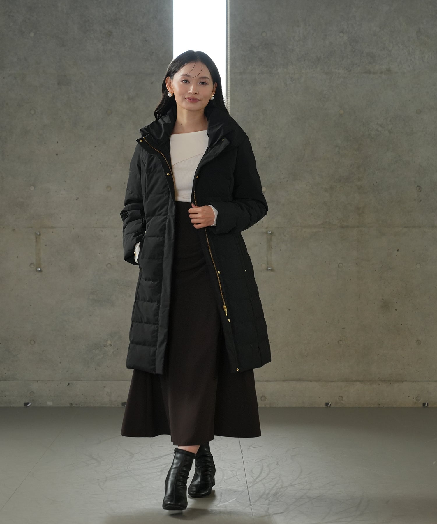 スタンドロングダウンコート