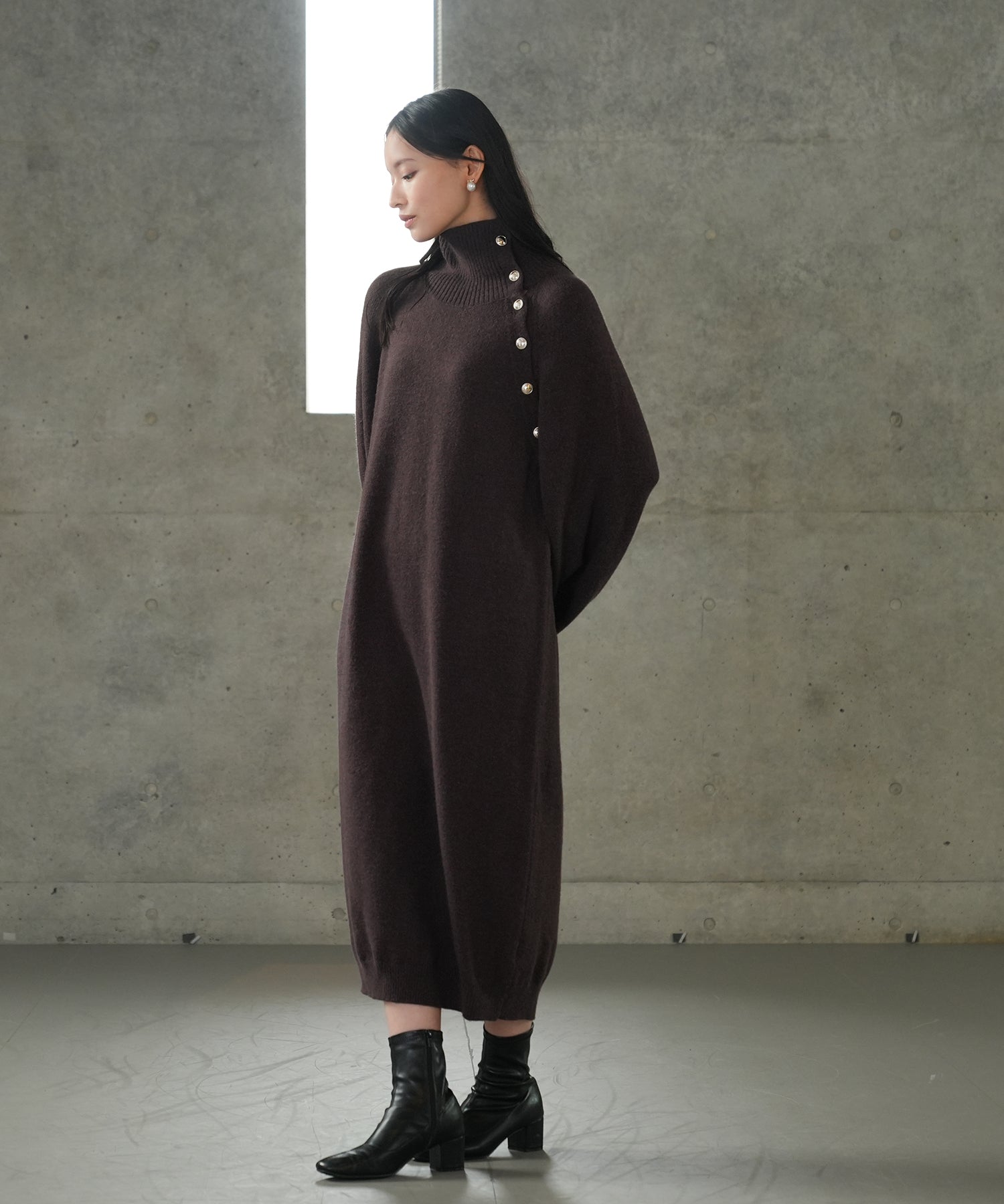 ブラウン　model:165 　着用サイズ：M