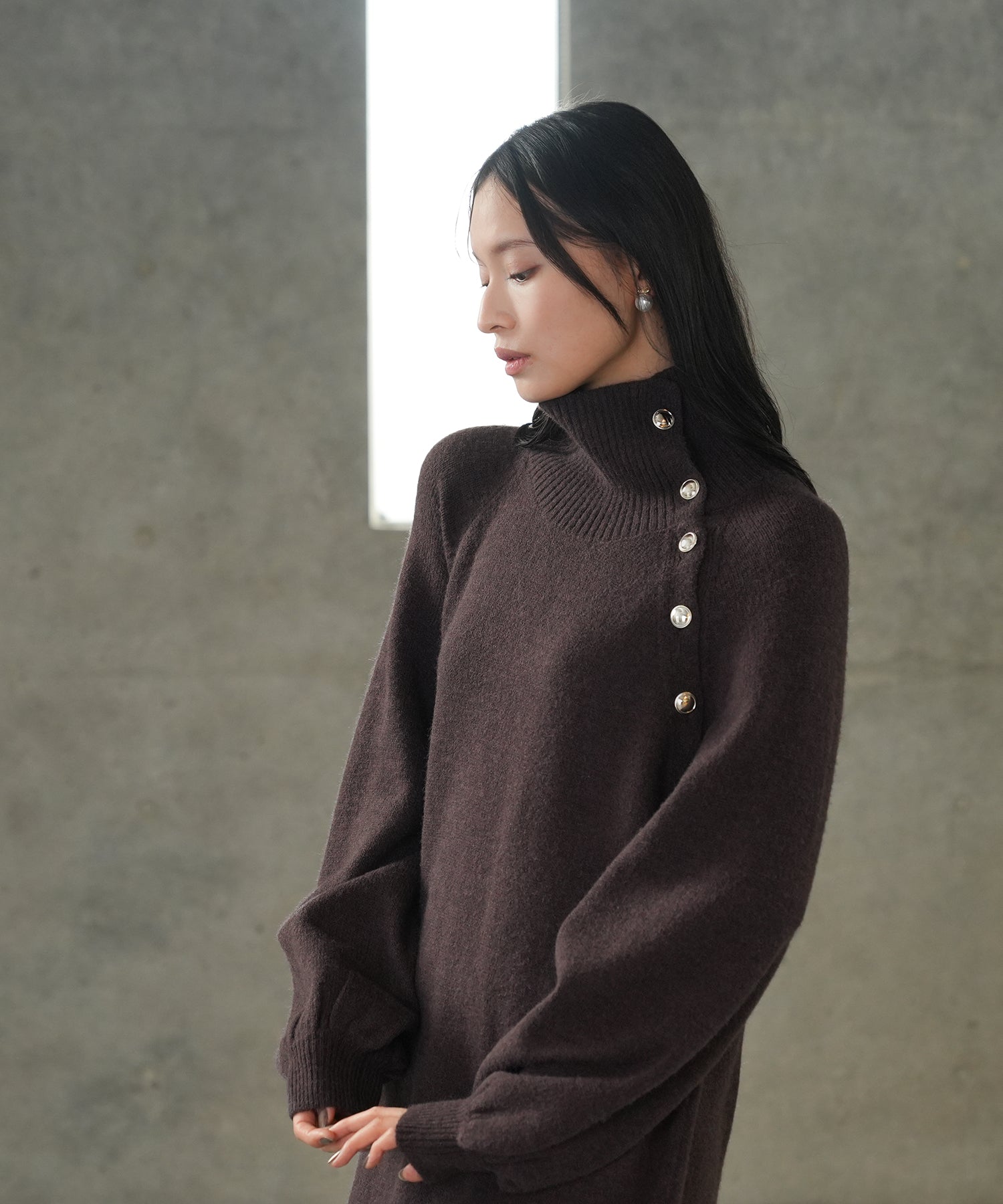 ブラウン　model:165 　着用サイズ：M