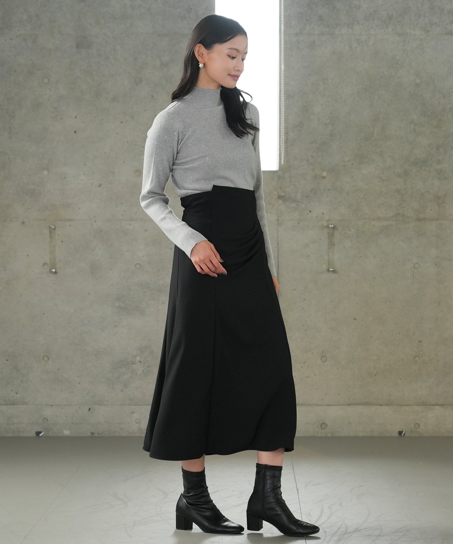 ライトグレー　model：165　着用サイズ：M