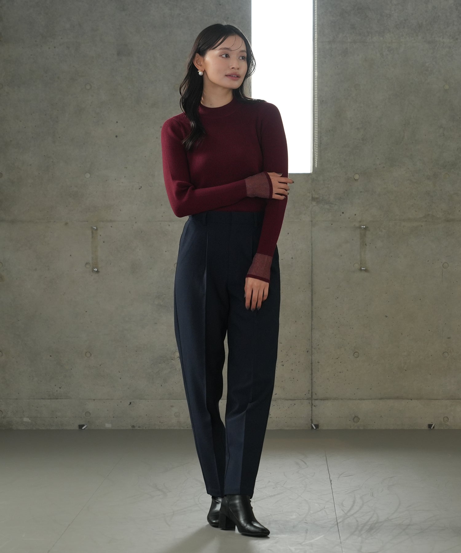 ワイン　model：165　着用サイズ：M