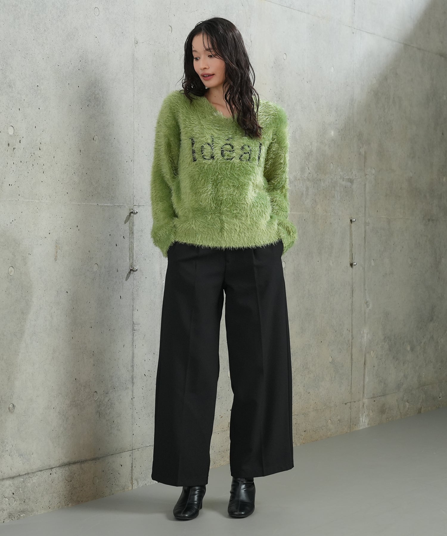 グリーン　model：165　着用サイズ：M