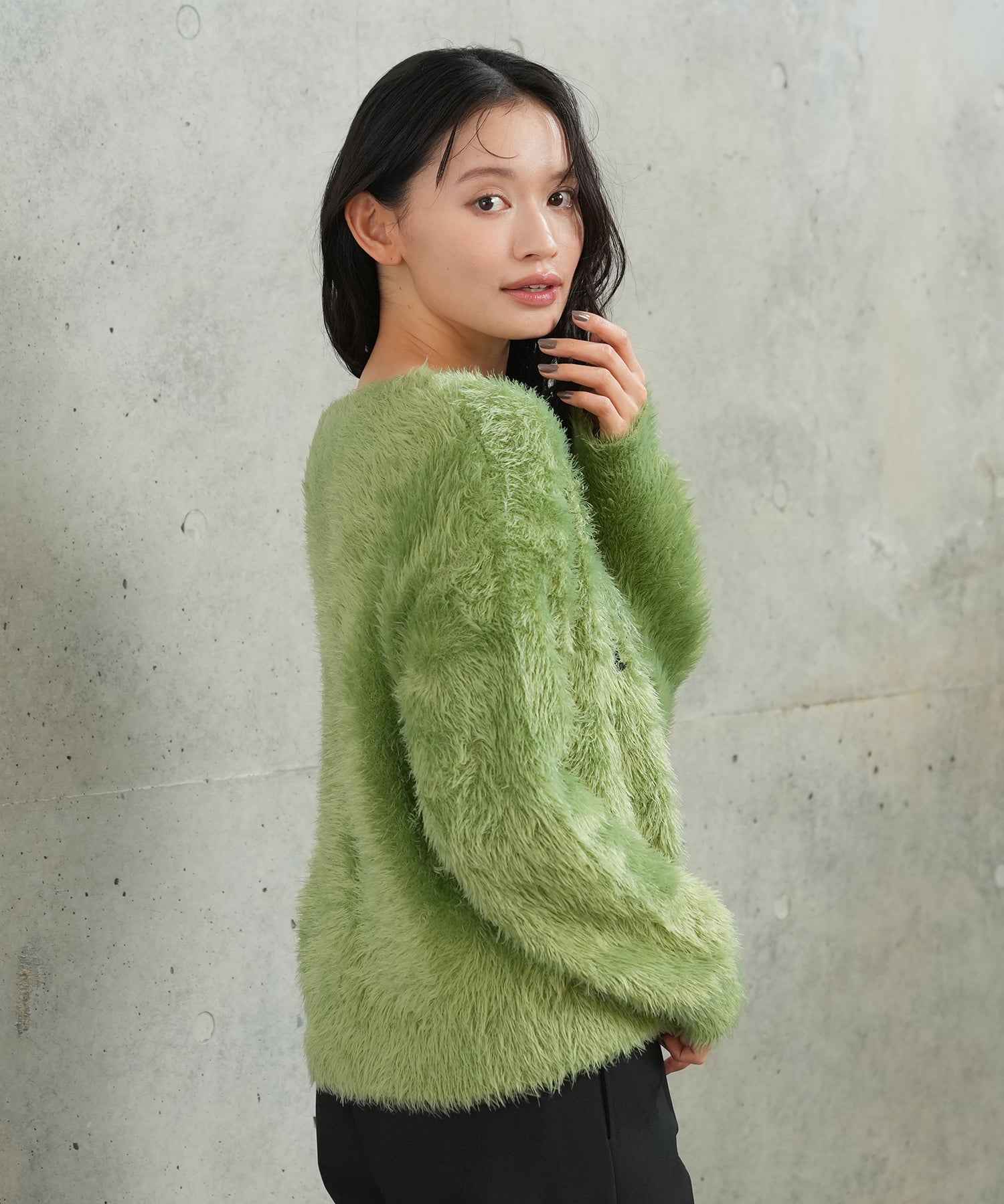 グリーン　model：165　着用サイズ：M