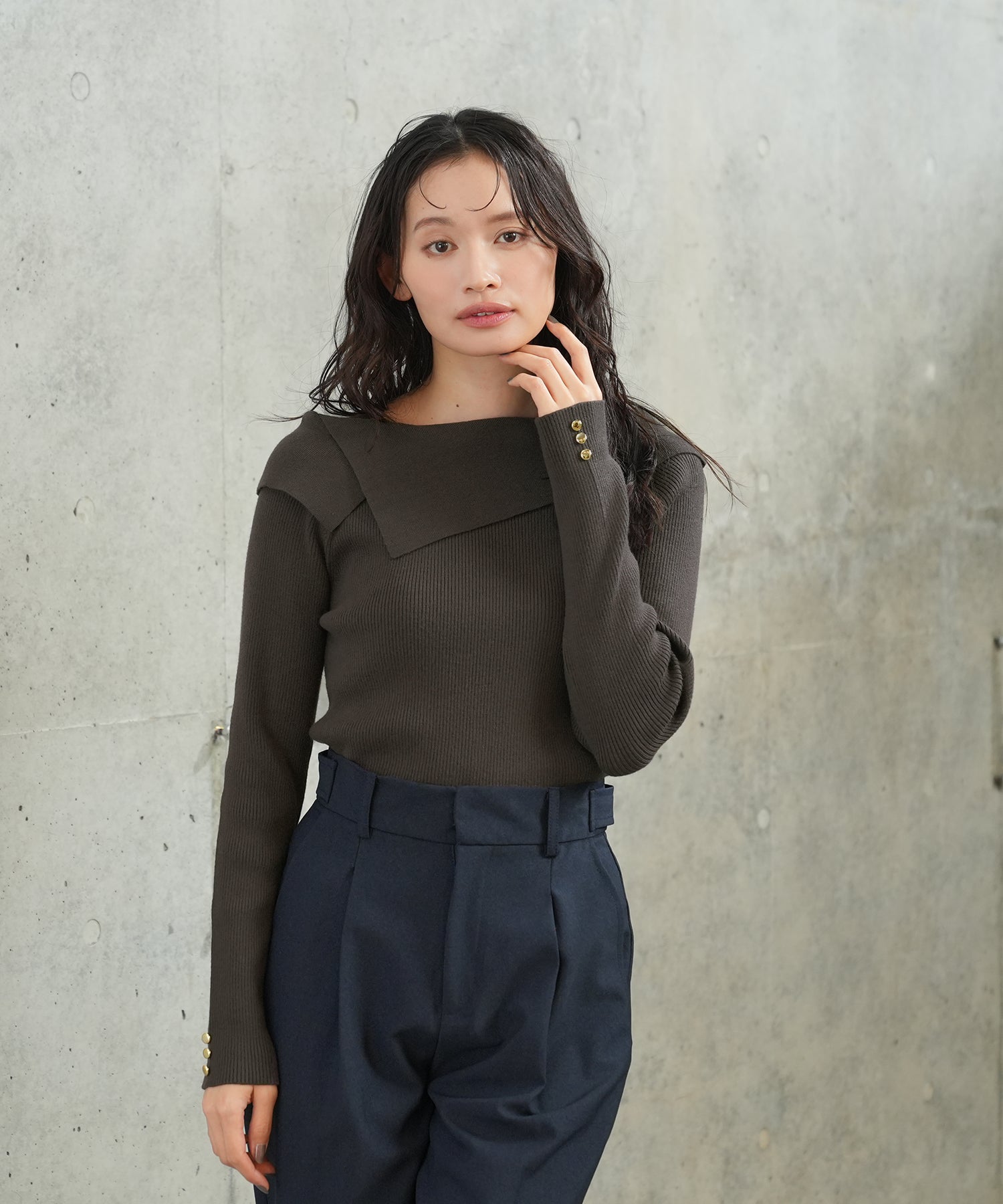 チャコール　model:165　着用サイズ：M